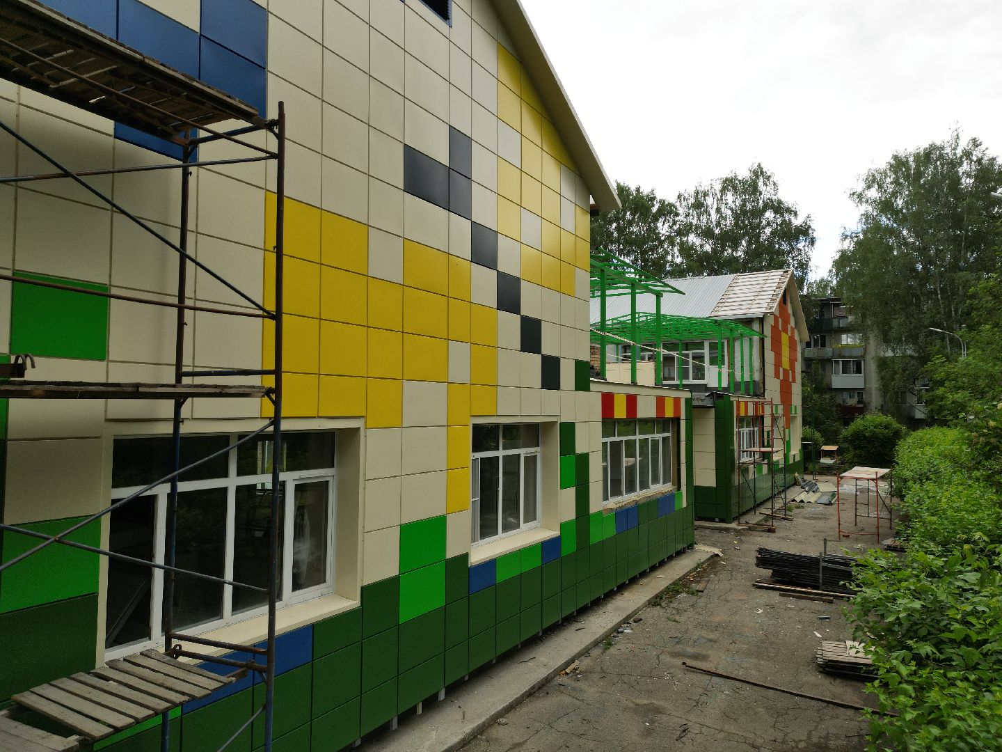 видео с коптера, сад, талдом,