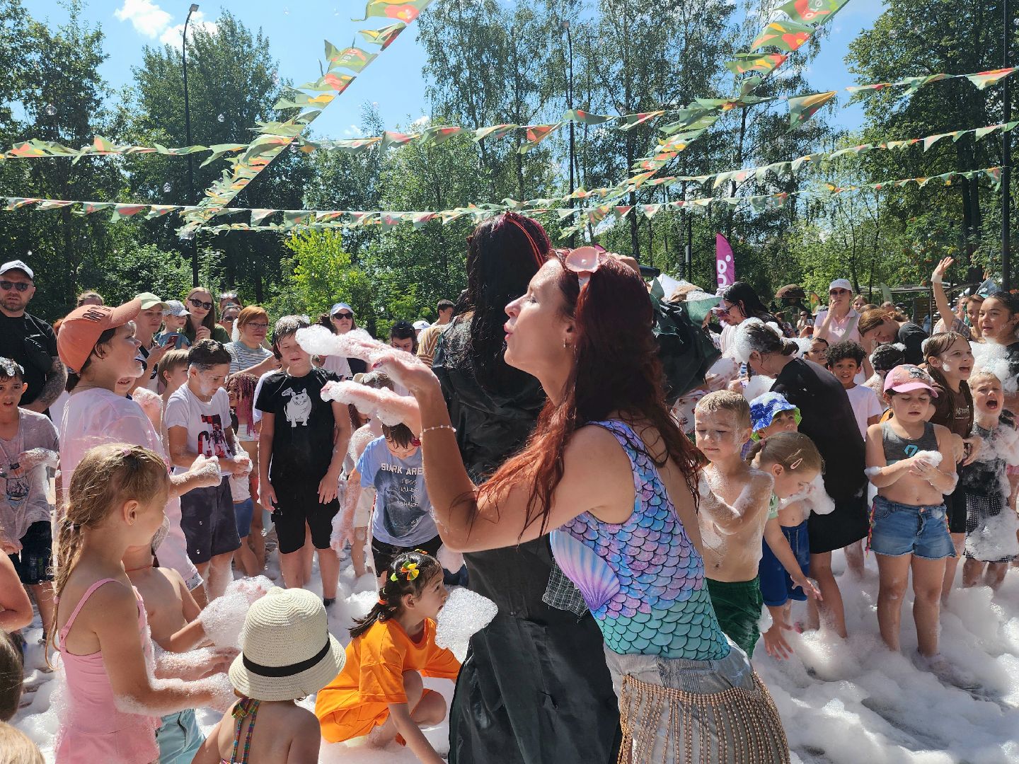 день нептуна, пенная вечеринка, мытищи, дети,