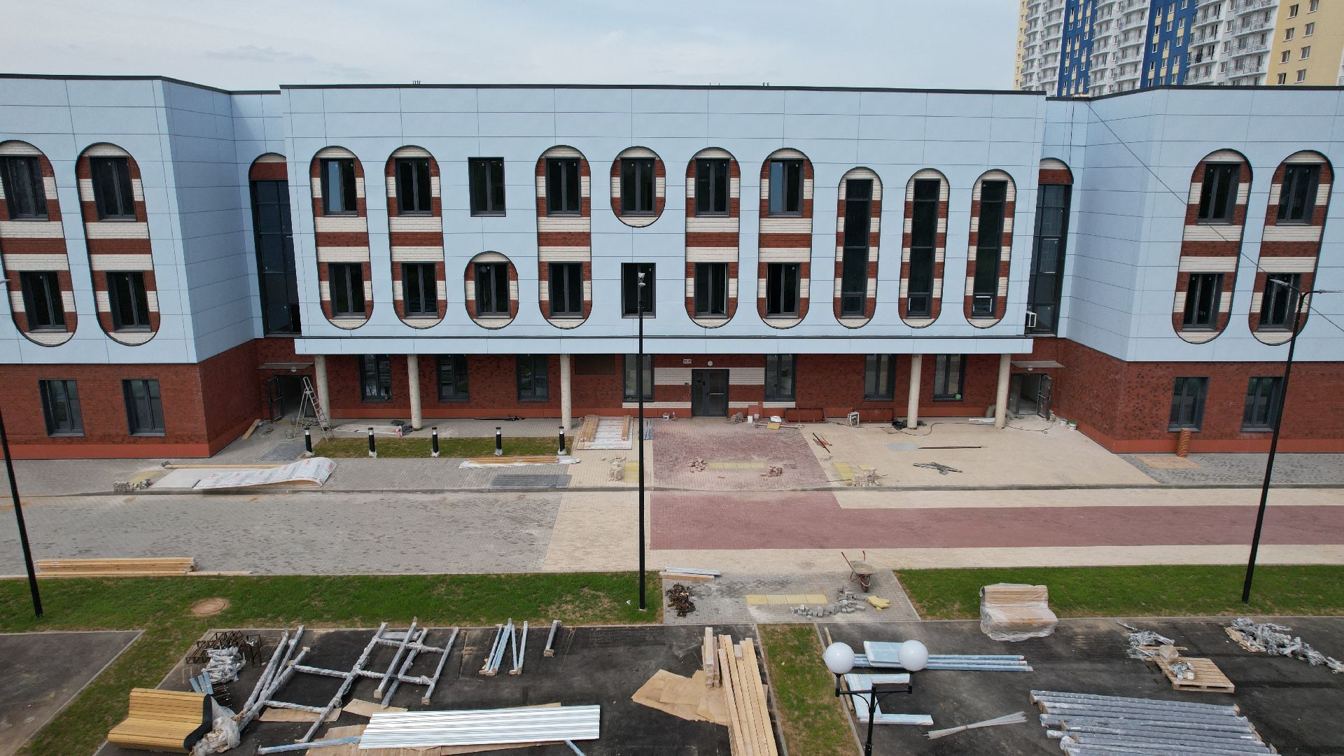 видео с коптера, детский сад, катюшки,