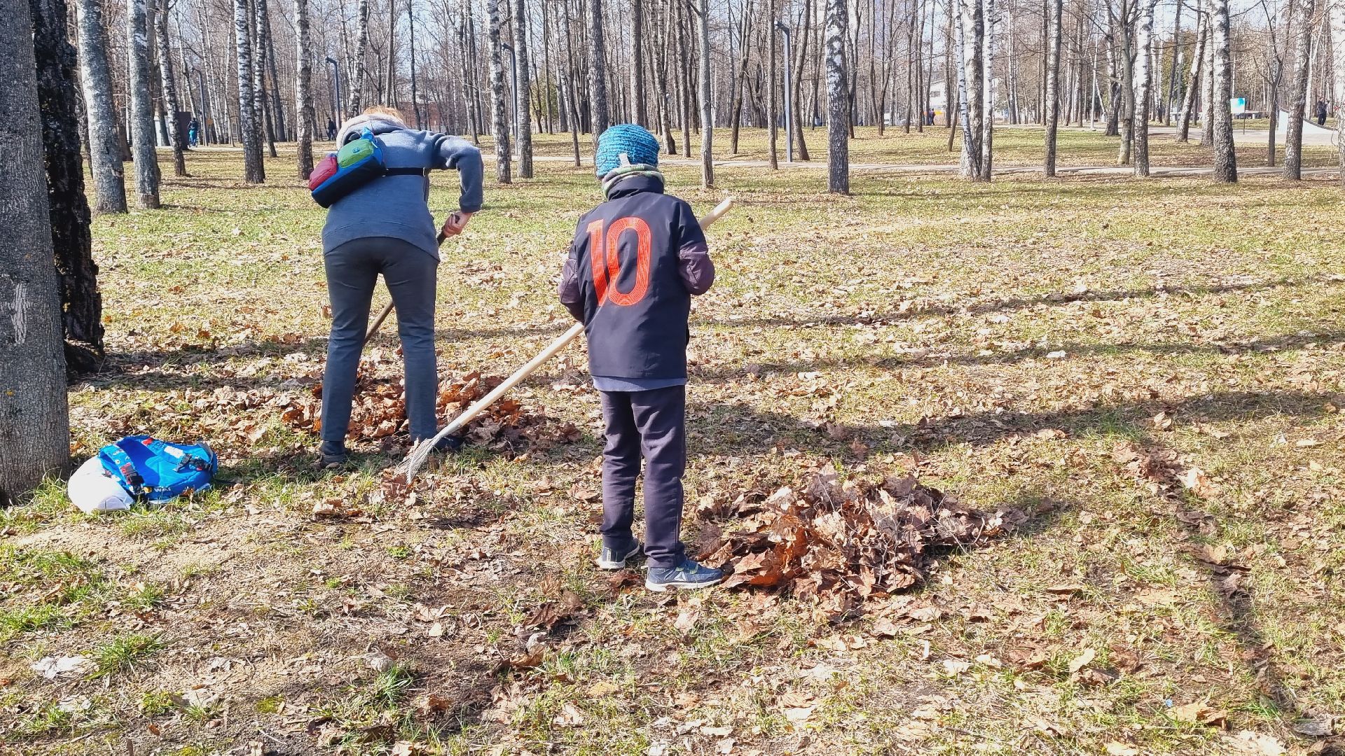 Подмосковье, Ивантеевка, субботник, парки