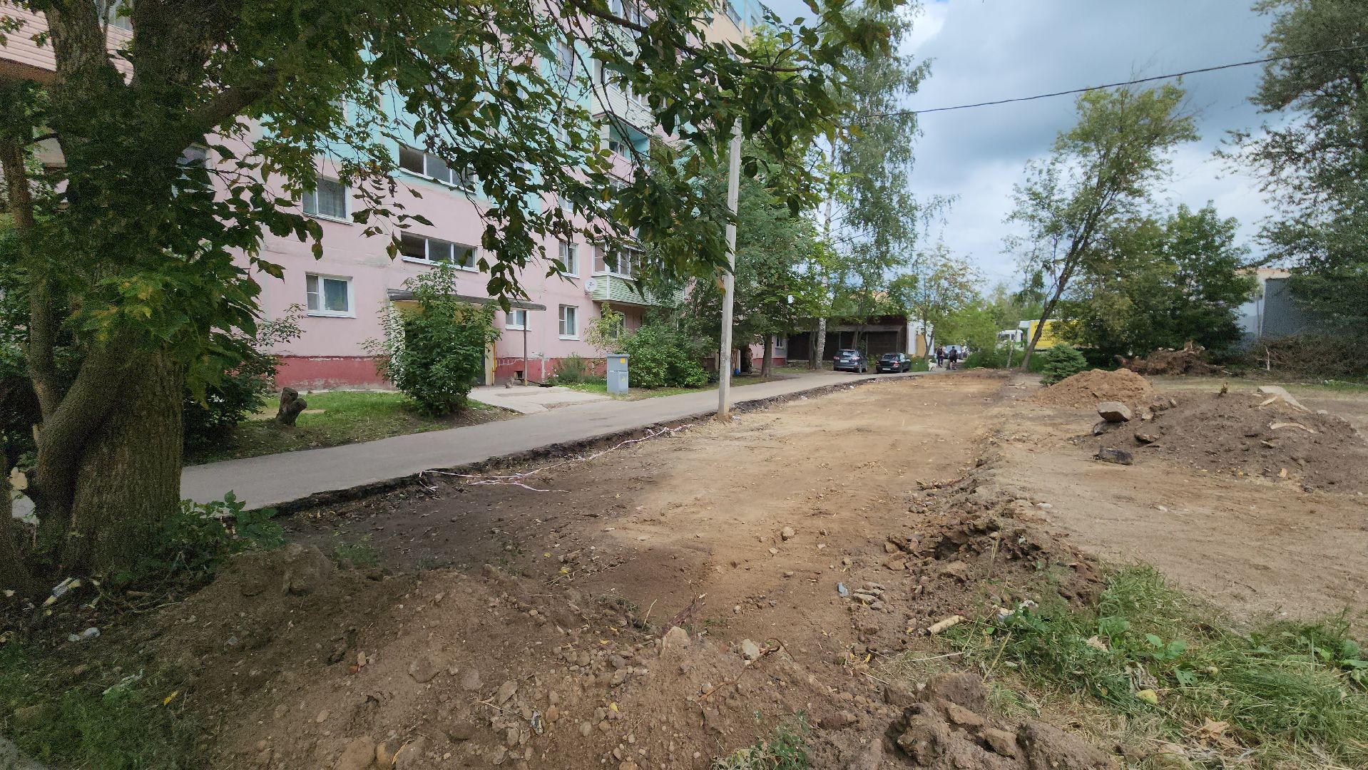 егорьевск, 2 микрорайон, парковка, благоустройство, стройка, работа,