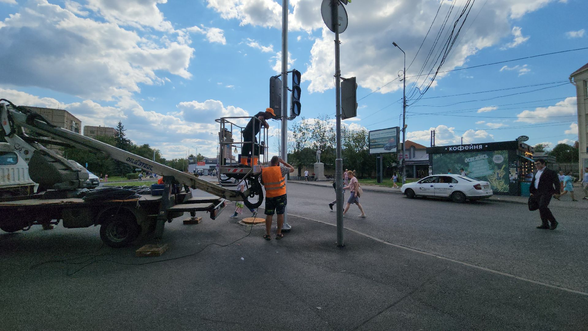 пушкино, светофор, площадь, дорожная инфраструктура,