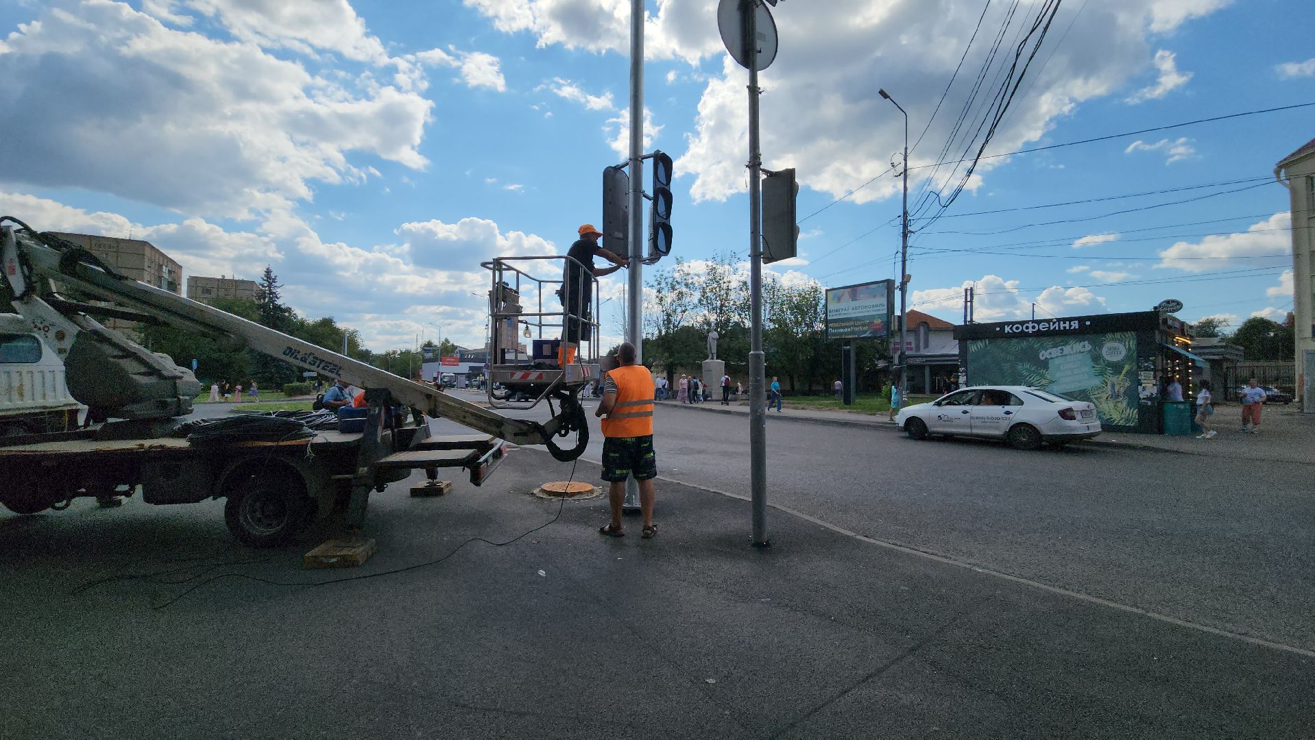 пушкино, светофор, площадь, дорожная инфраструктура,