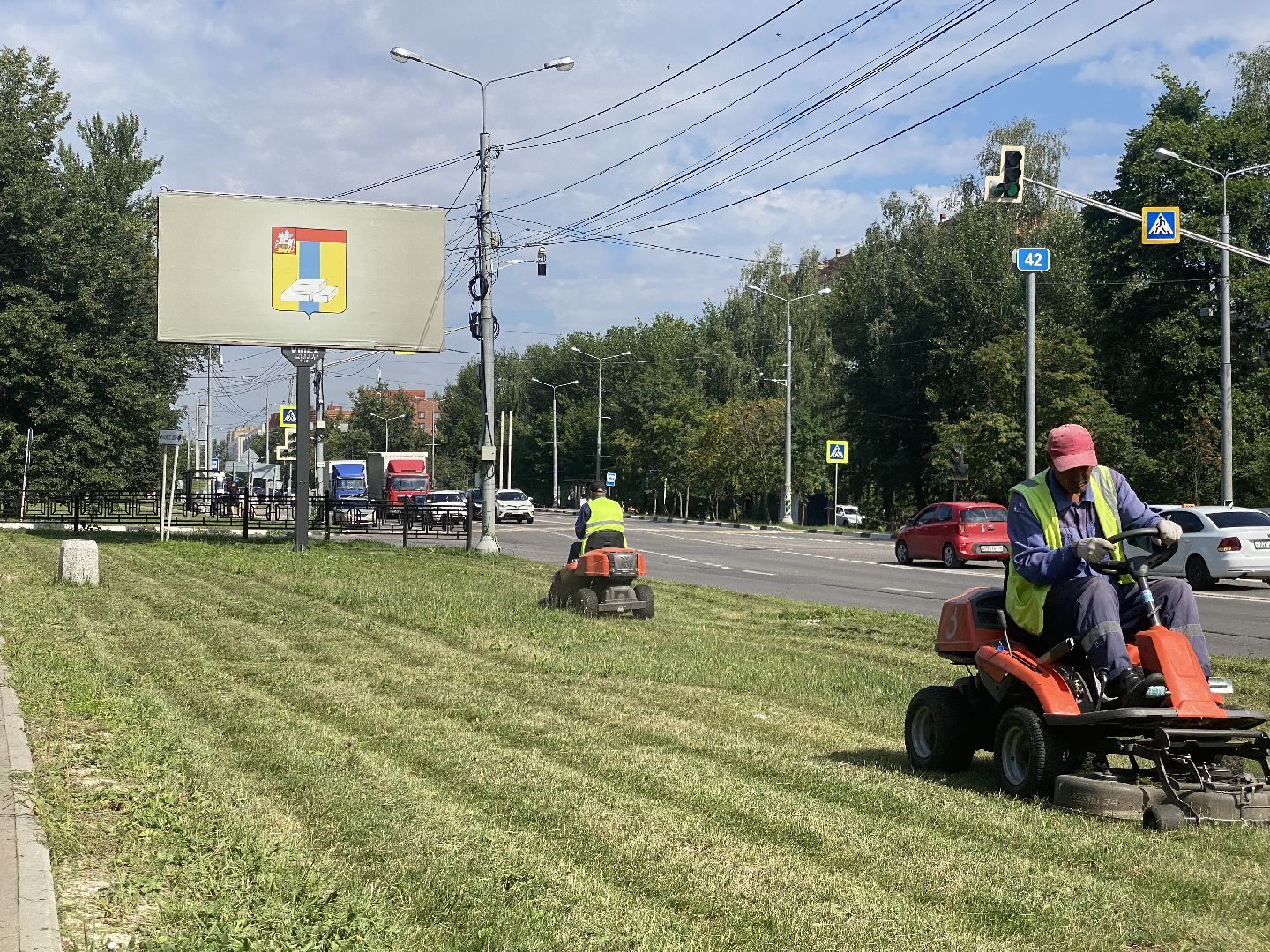 Благоустройство, Домодедово, Подмосковье, покос травы, Озеленение,