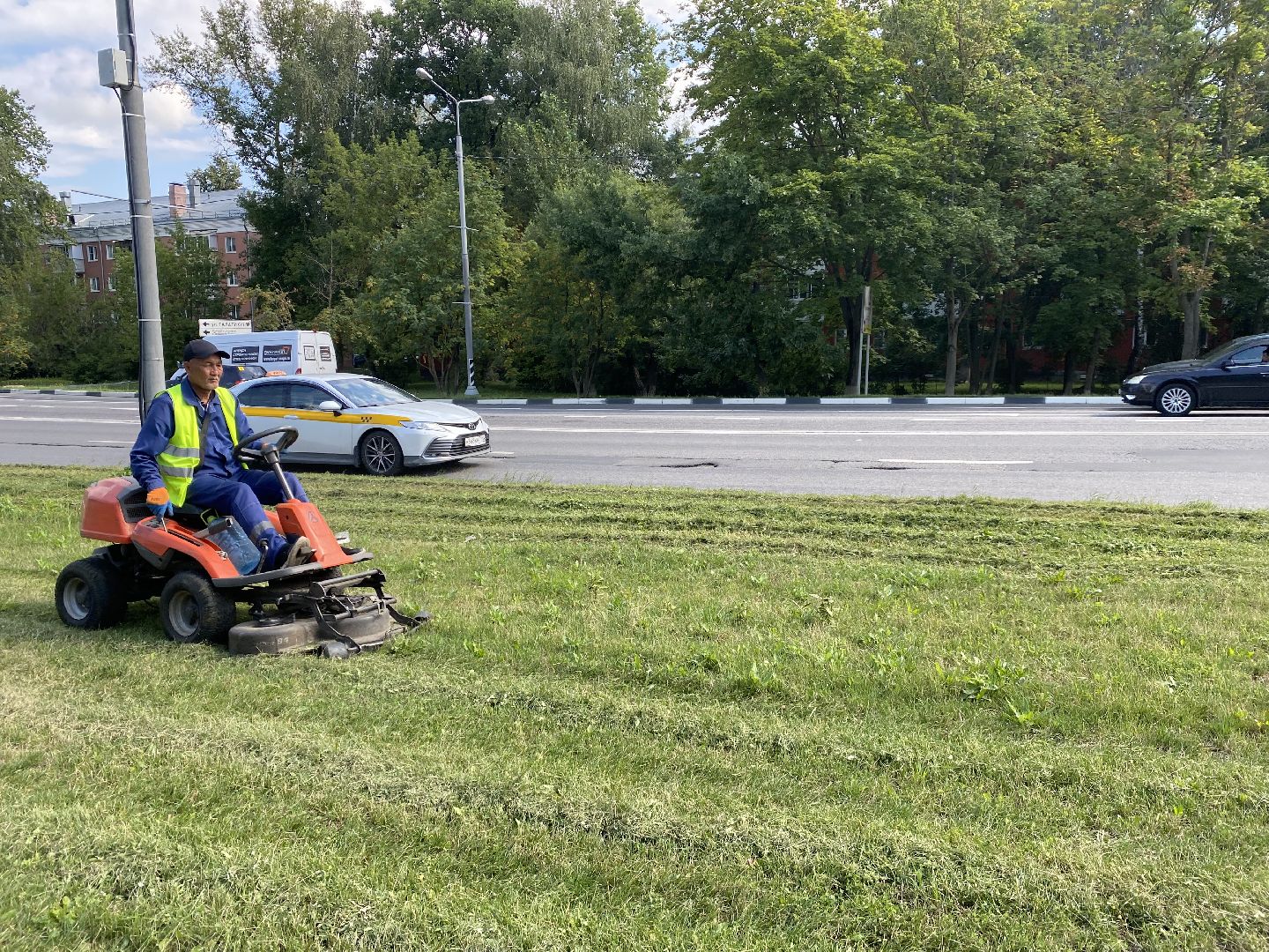 Благоустройство, Домодедово, Подмосковье, покос травы, Озеленение,