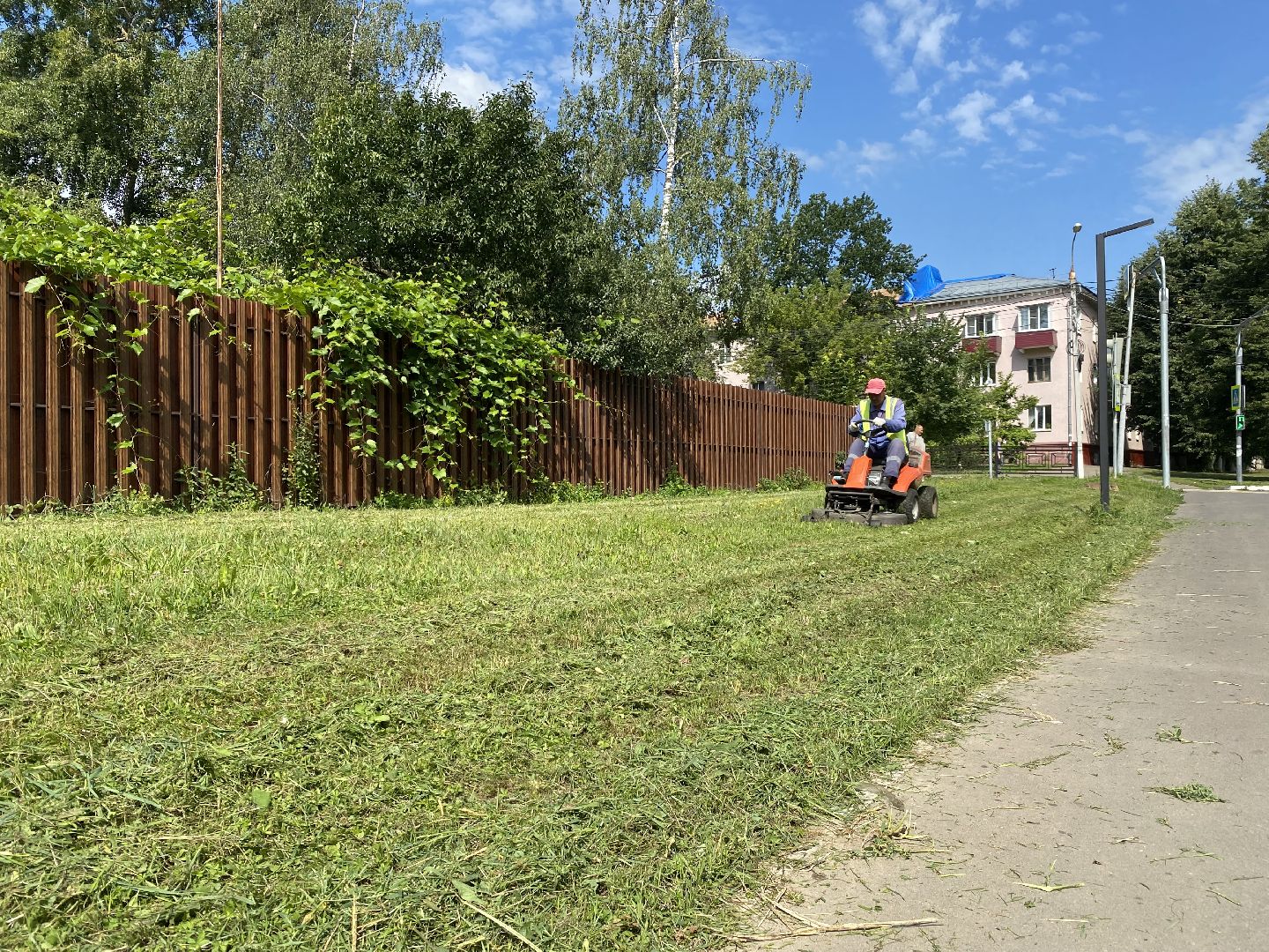 Благоустройство, Домодедово, Подмосковье, покос травы, Озеленение,