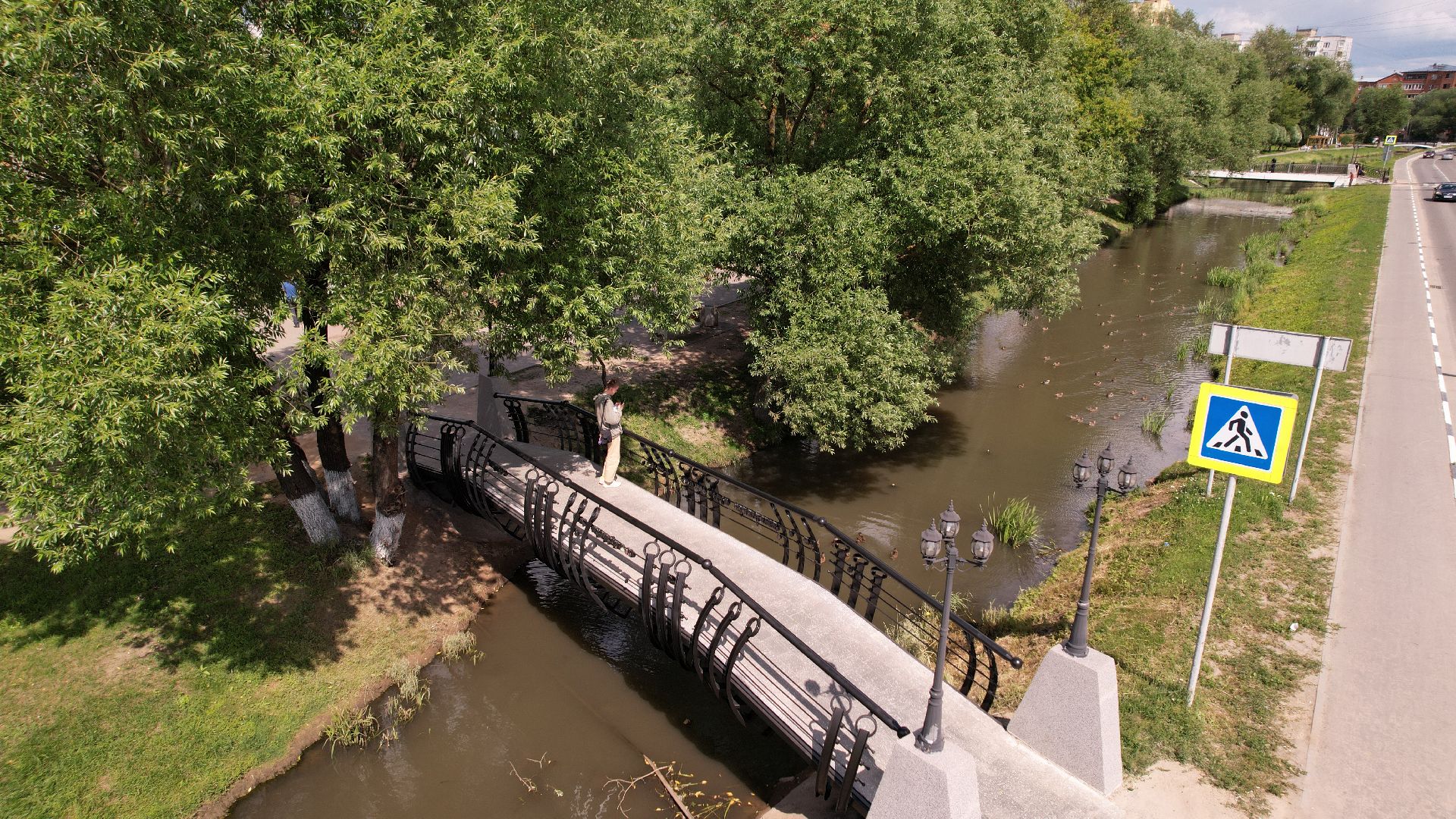 видео с коптера, благоустройство, дмитров,