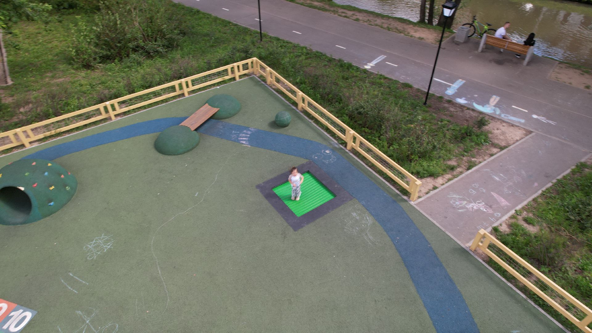 видео с коптера, благоустройство, дмитров,