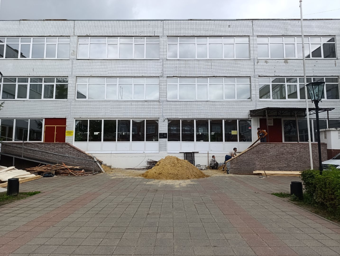 Бронницы, Подготовка школы к учебному году, Ремонт школы Тимофеева, Ремонт школы в Бронницах,