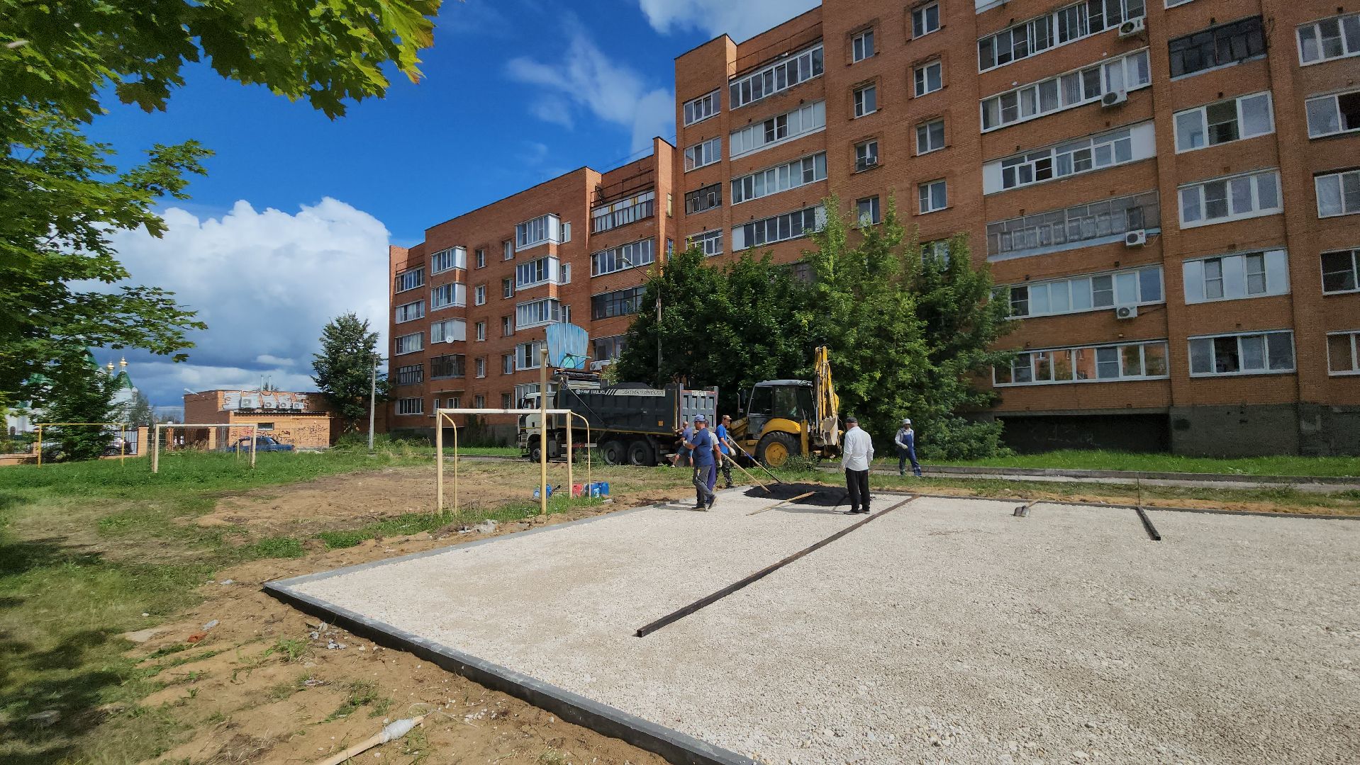 Егорьевск, благоустройство, детские игровые площадки, дети, игры, стройка, асфальт,