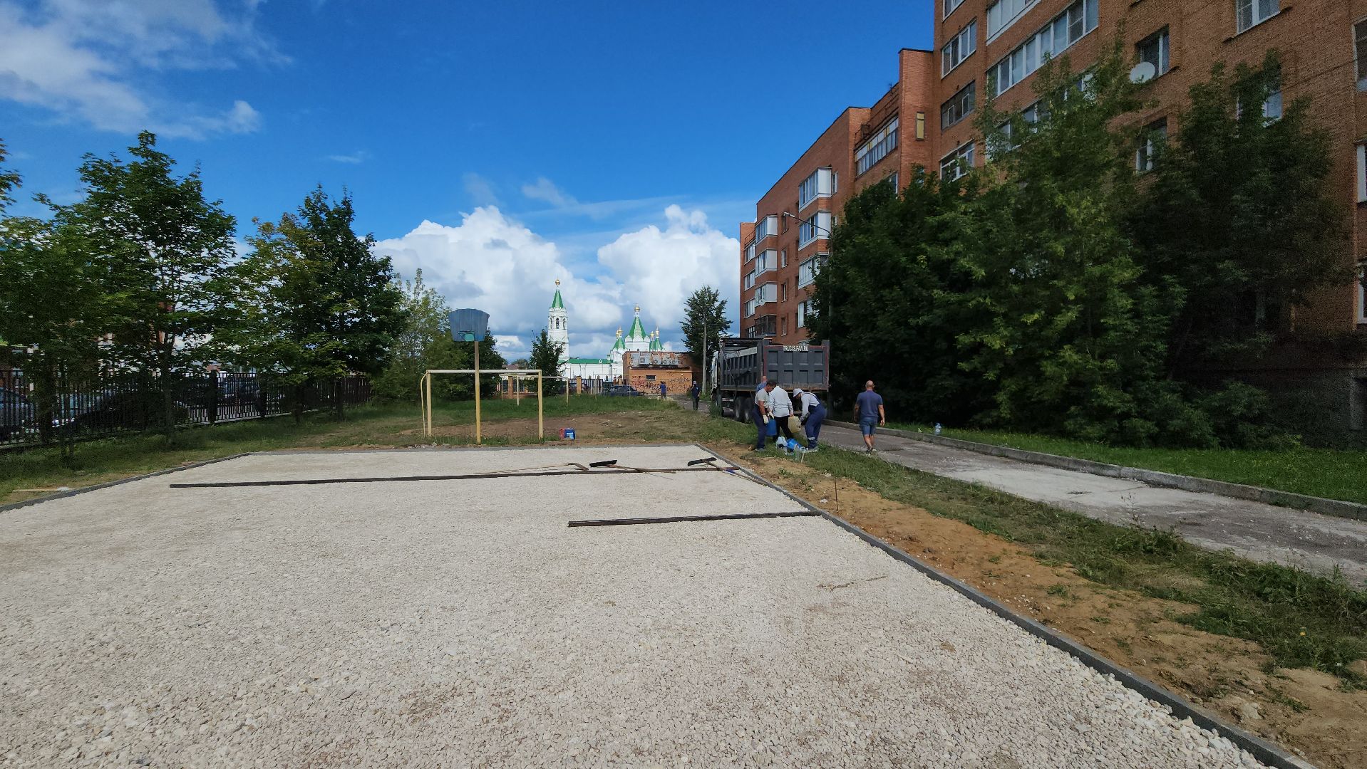 Егорьевск, благоустройство, детские игровые площадки, дети, игры, стройка, асфальт,