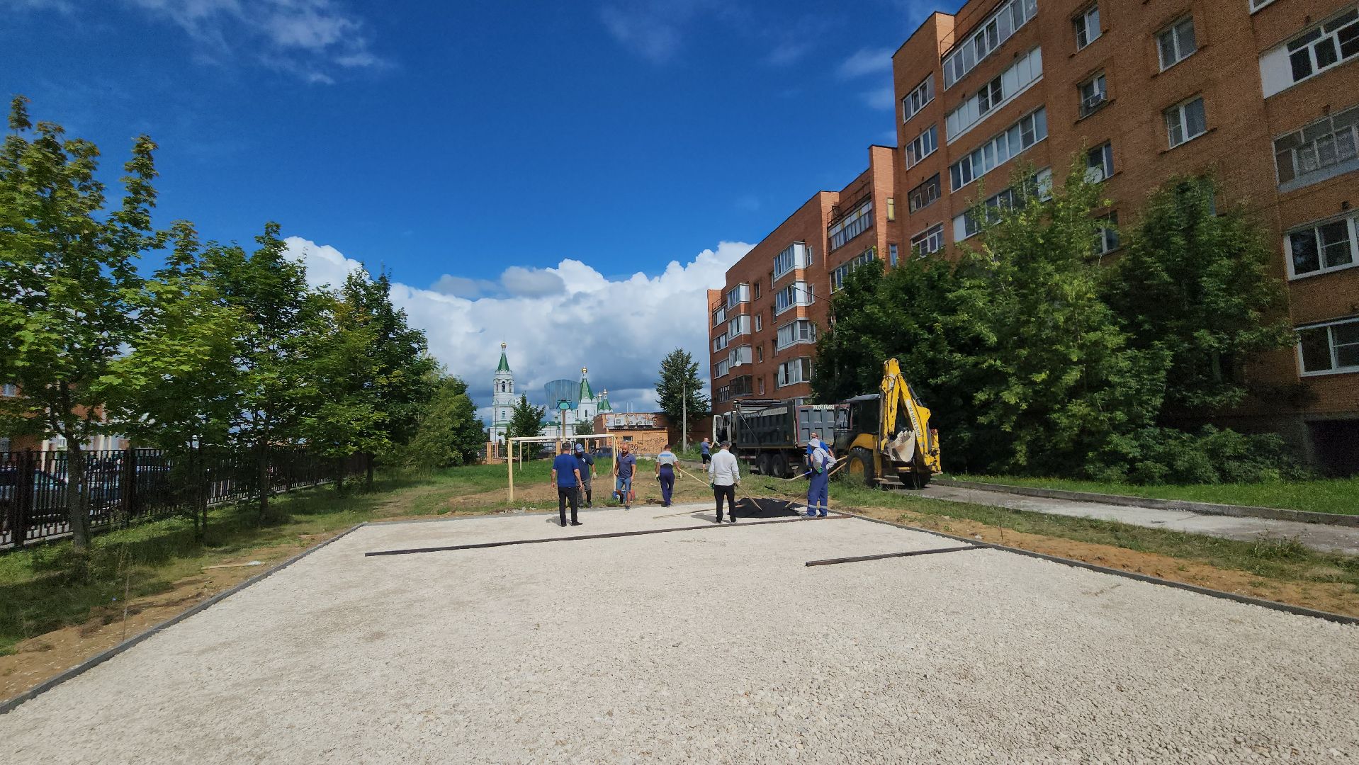 Егорьевск, благоустройство, детские игровые площадки, дети, игры, стройка, асфальт,