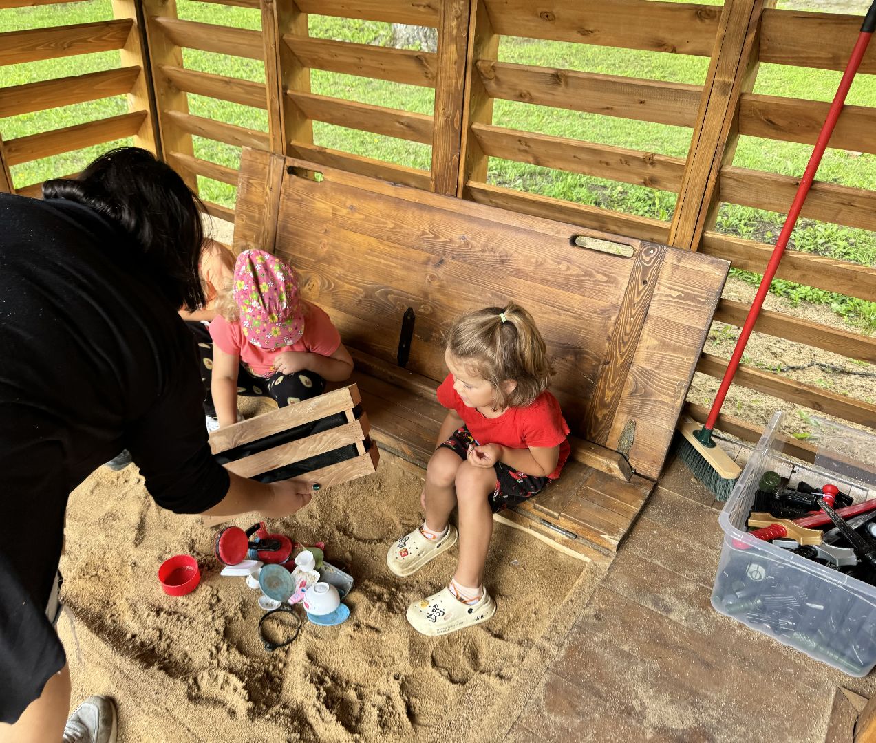 шаховская, песочница, дети,