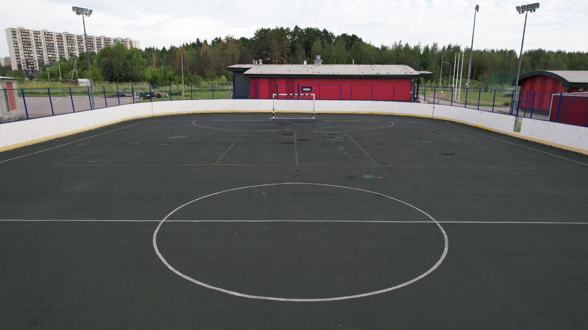 видео с коптера, лобня, стадион, благоустройство, спорт,