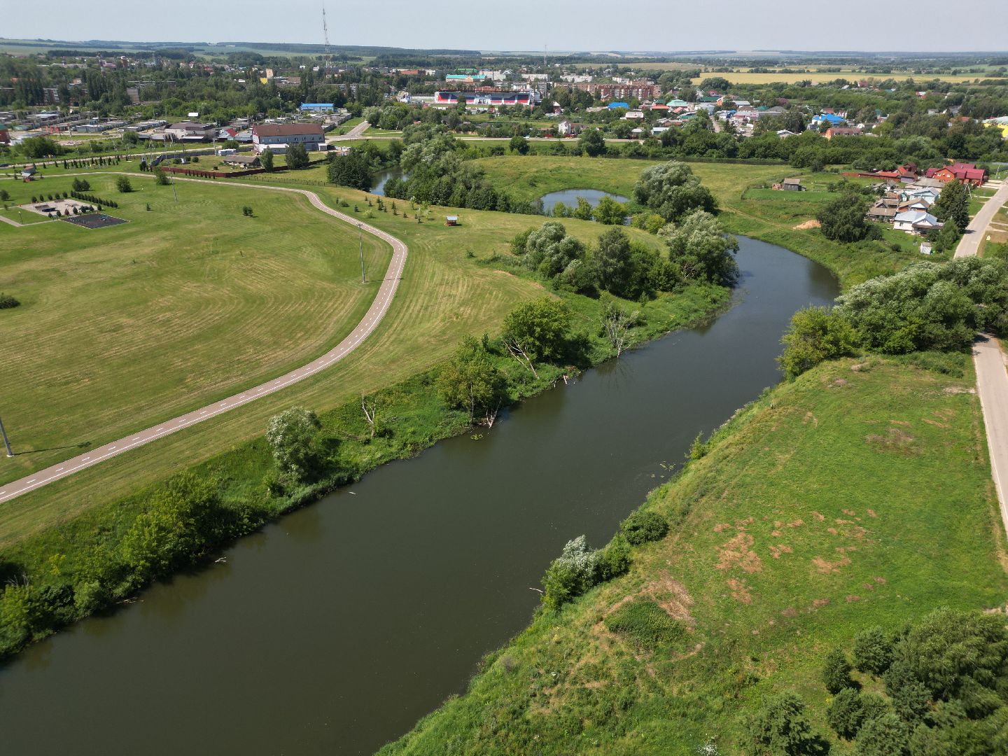 видео с коптера, серебряные пруды, парк, благоустройство,