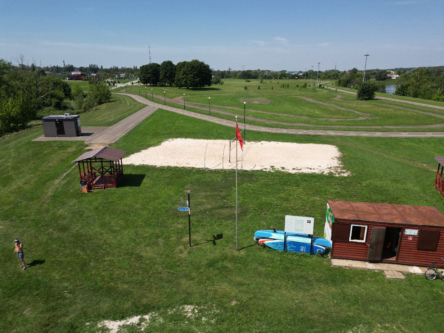 видео с коптера, серебряные пруды, парк, благоустройство,