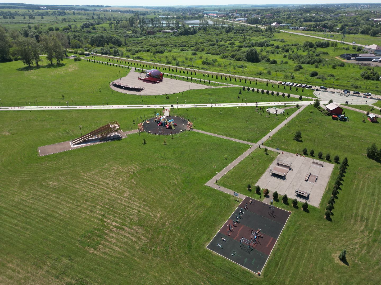 видео с коптера, серебряные пруды, парк, благоустройство,