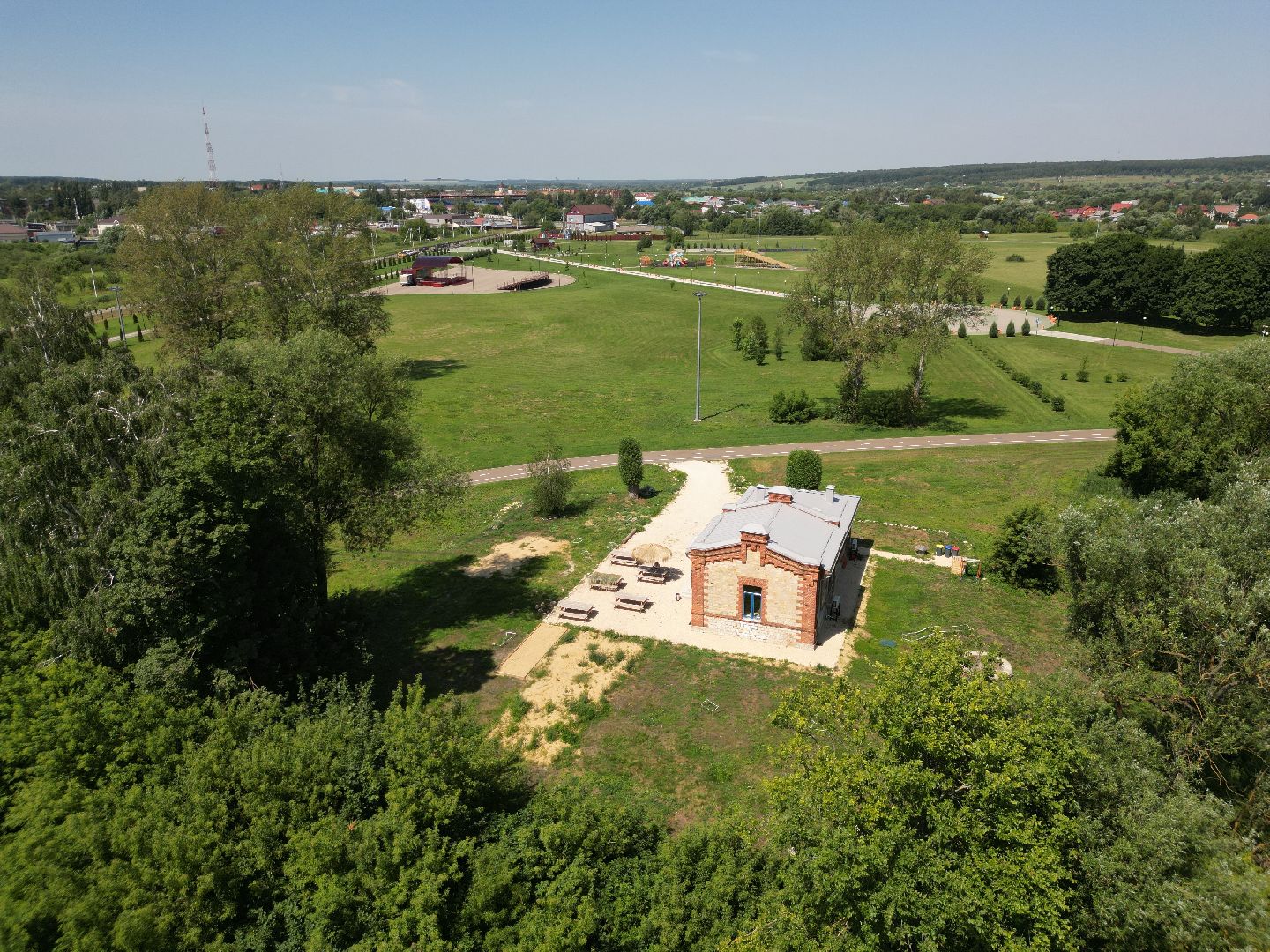 видео с коптера, серебряные пруды, парк, благоустройство,