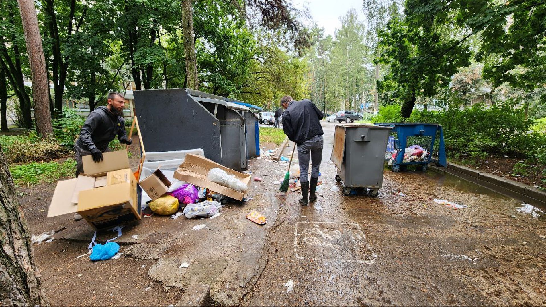 контейнерные площадки, ТБО, протвино, уборка, благоустройство,