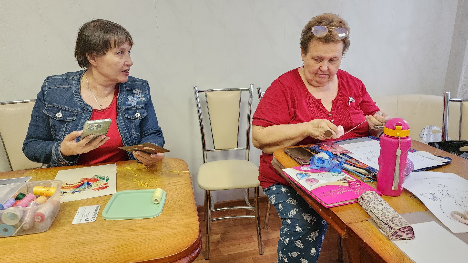 пушкино, активное долголетие, мастер-класс, вышивка, реабилитационный центр, социальная адаптация,