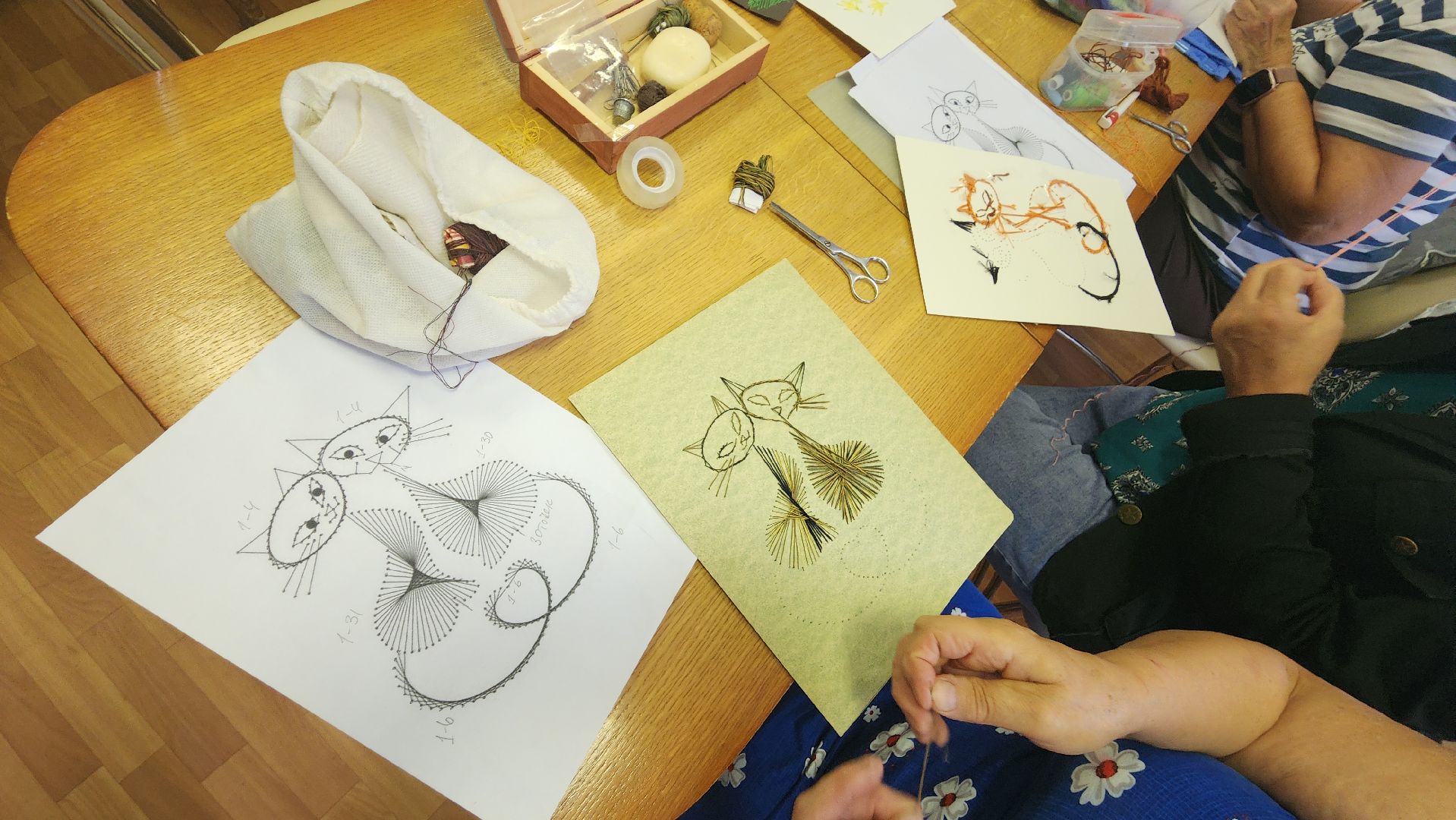 пушкино, активное долголетие, мастер-класс, вышивка, реабилитационный центр, социальная адаптация,