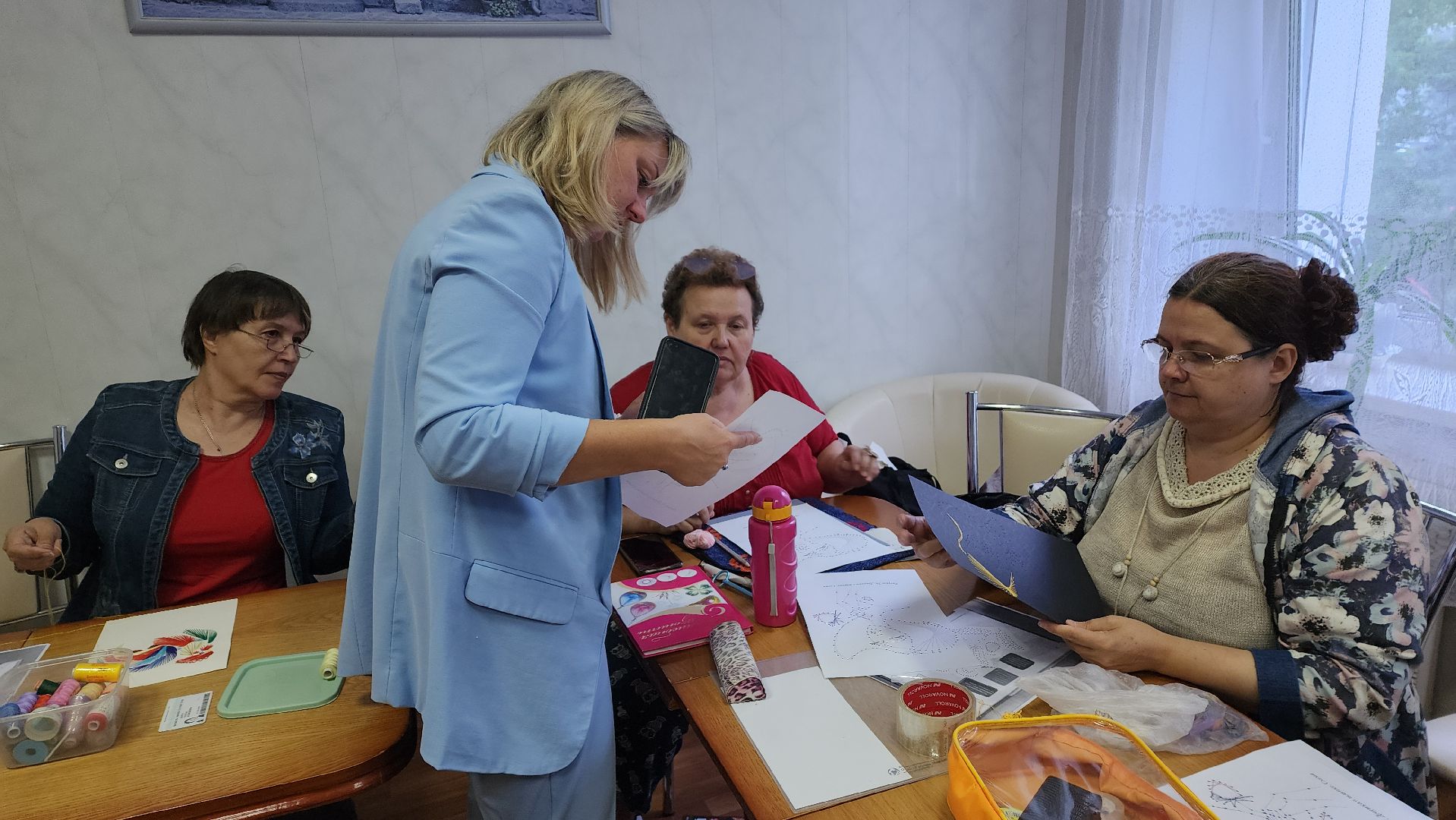 пушкино, активное долголетие, мастер-класс, вышивка, реабилитационный центр, социальная адаптация,