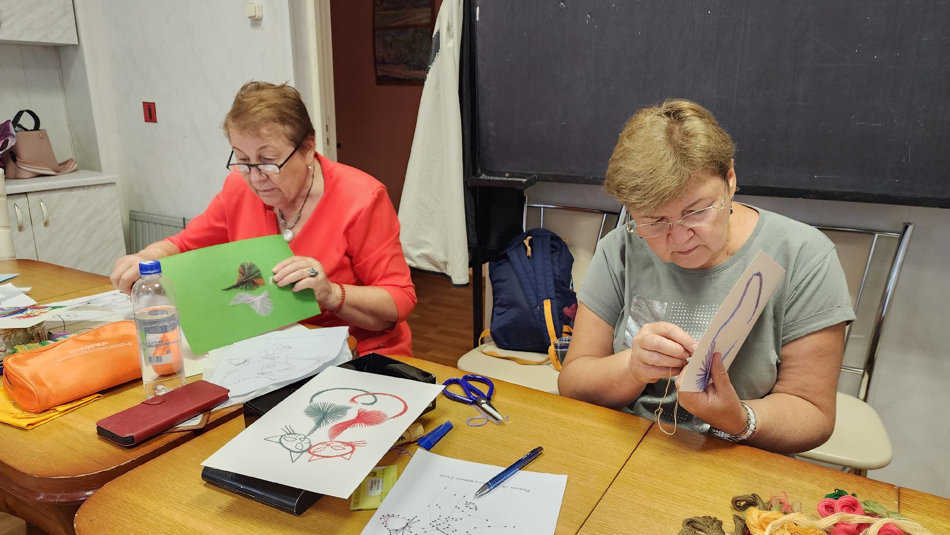 пушкино, активное долголетие, мастер-класс, вышивка, реабилитационный центр, социальная адаптация,