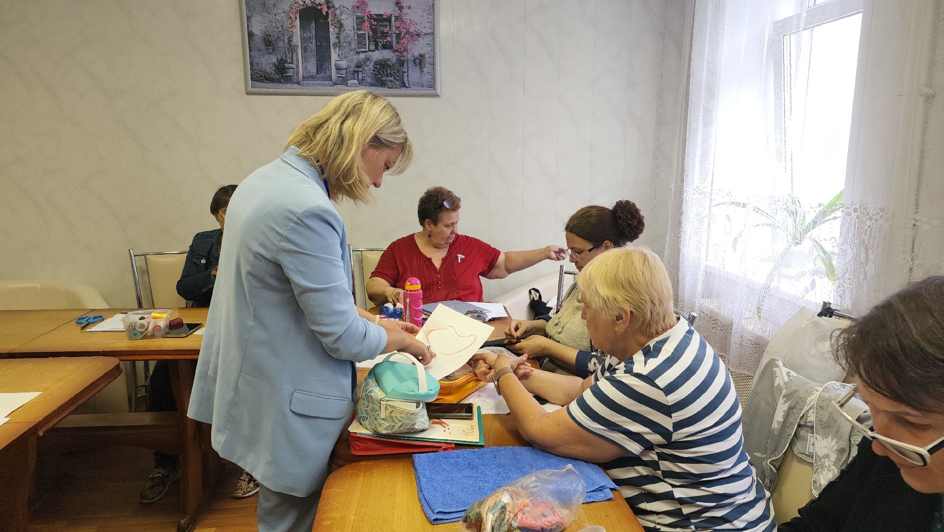 пушкино, активное долголетие, мастер-класс, вышивка, реабилитационный центр, социальная адаптация,