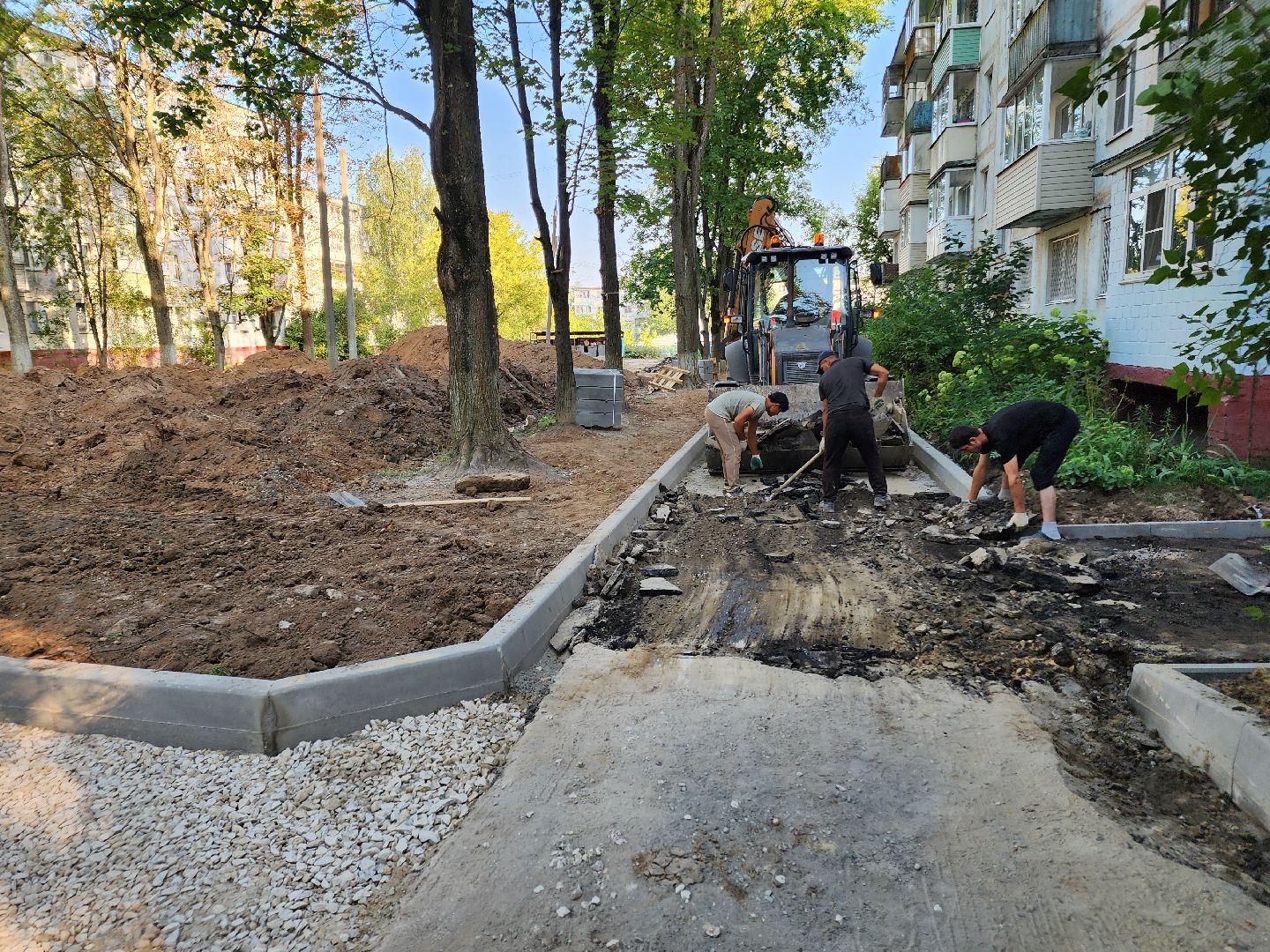 Чехов, микрорайон Венюково, улица Гагарина, комплексное благоустройство, двор, дворовая территория, формирование комфортной городской среды, проезды, тротуары, парковки,