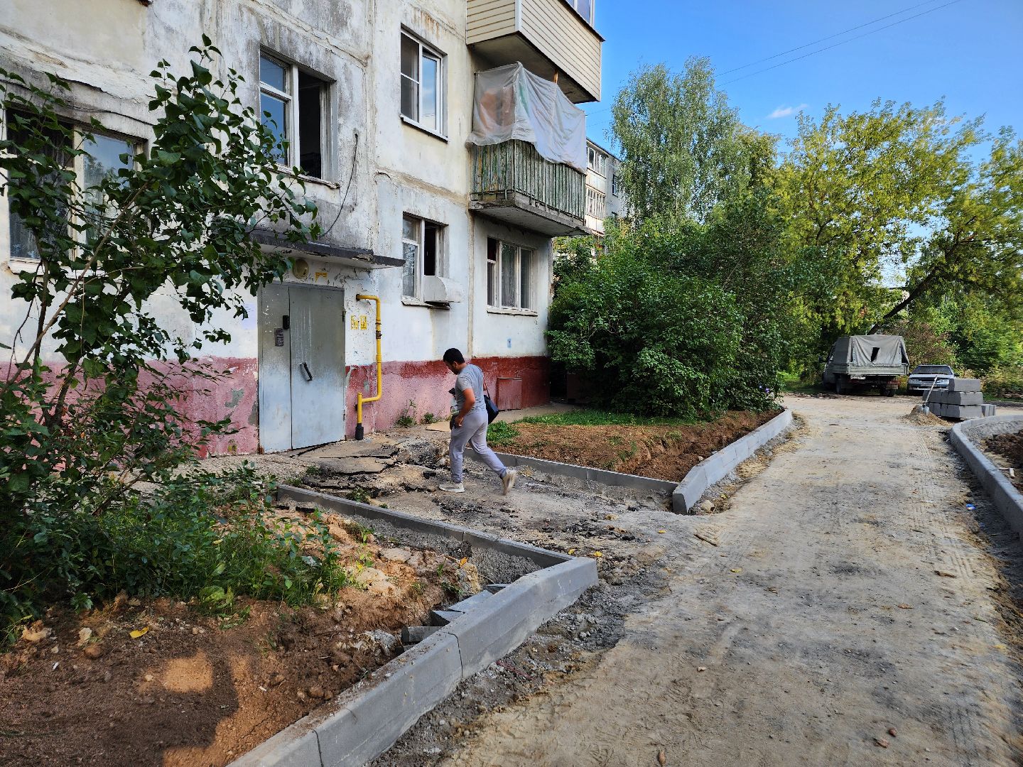 Чехов, микрорайон Венюково, улица Гагарина, комплексное благоустройство, двор, дворовая территория, формирование комфортной городской среды, проезды, тротуары, парковки,