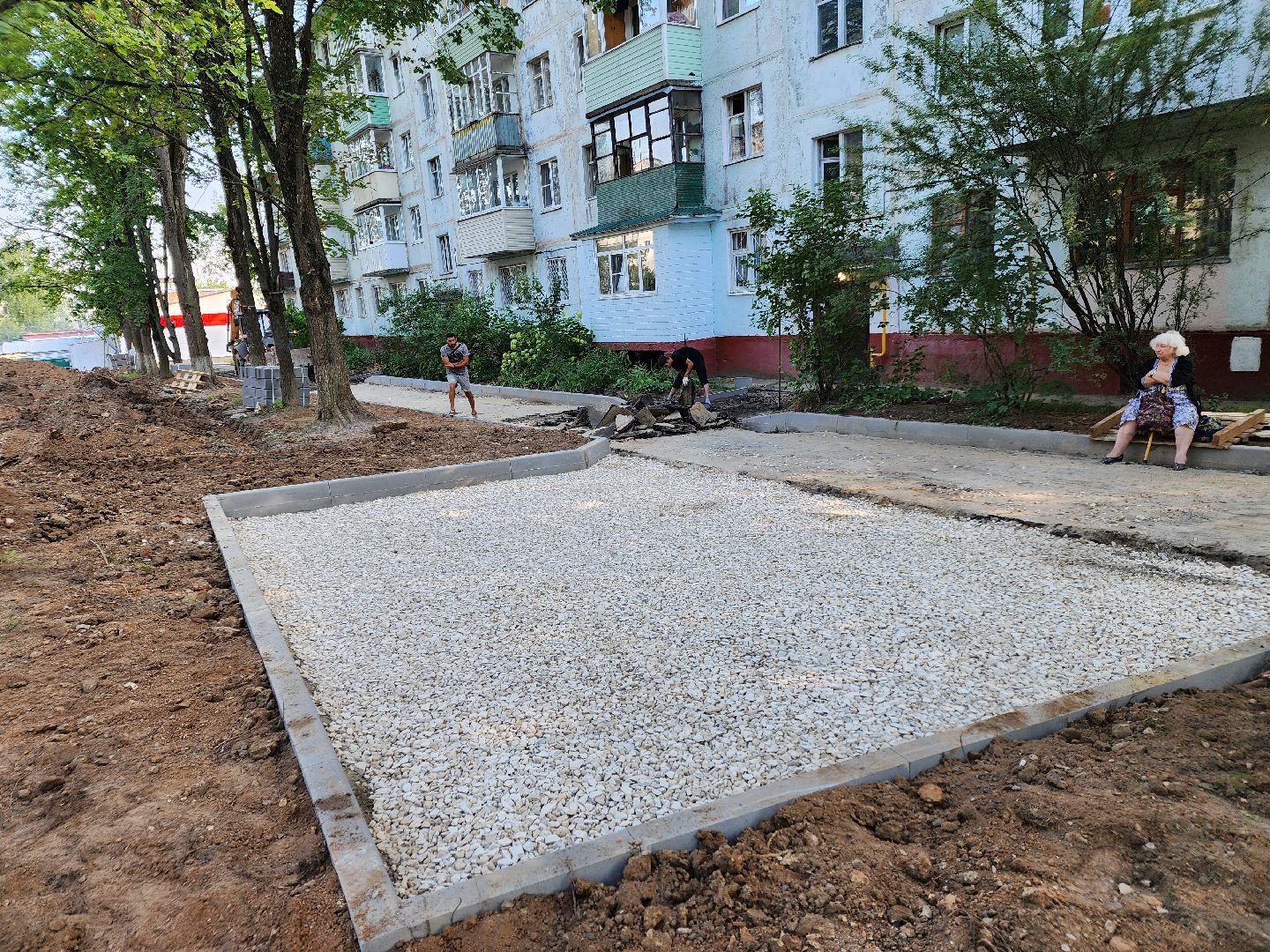 Чехов, микрорайон Венюково, улица Гагарина, комплексное благоустройство, двор, дворовая территория, формирование комфортной городской среды, проезды, тротуары, парковки,