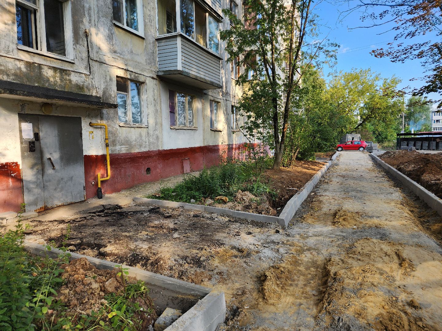 Чехов, микрорайон Венюково, улица Гагарина, комплексное благоустройство, двор, дворовая территория, формирование комфортной городской среды, проезды, тротуары, парковки,