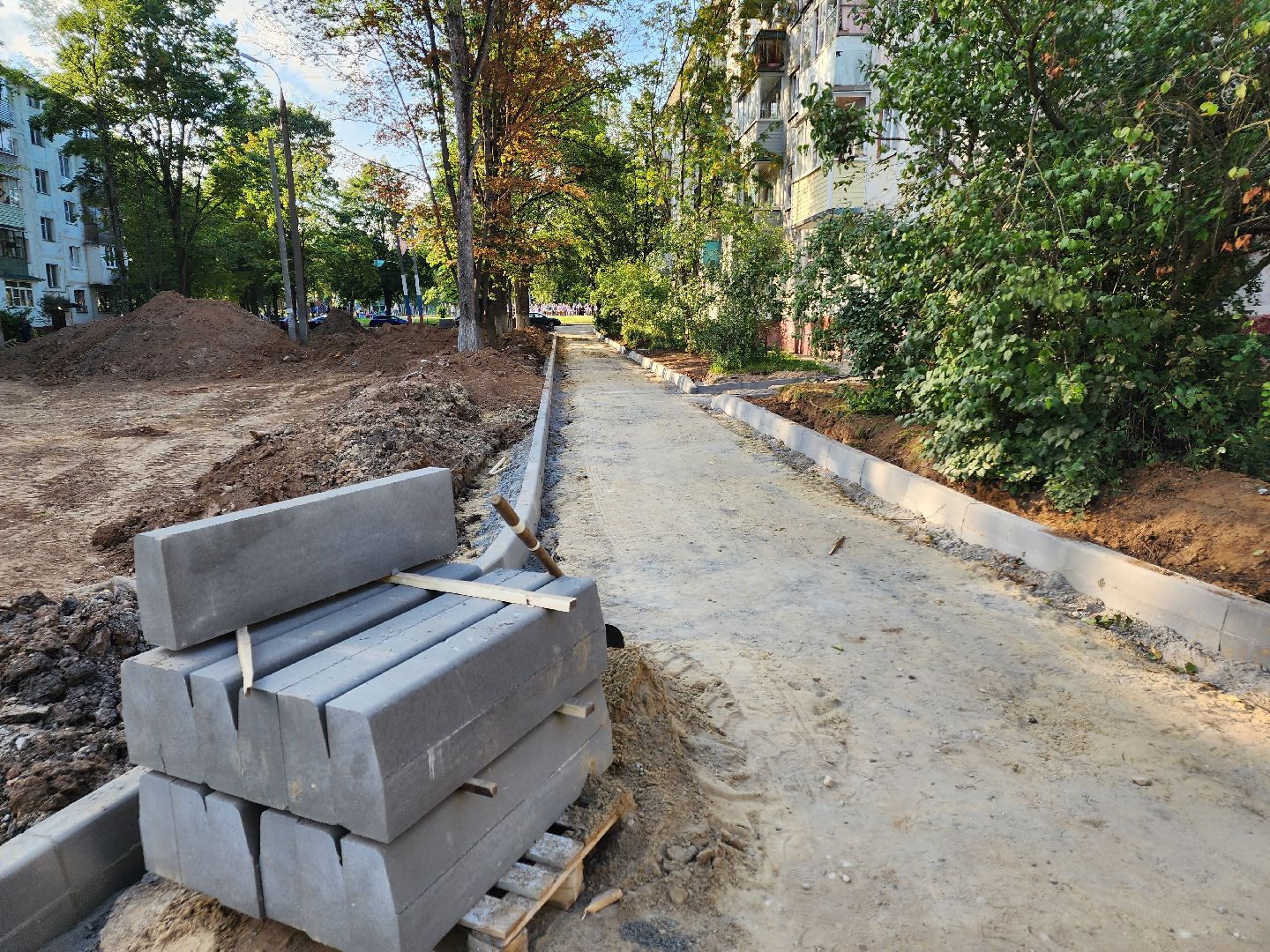 Чехов, микрорайон Венюково, улица Гагарина, комплексное благоустройство, двор, дворовая территория, формирование комфортной городской среды, проезды, тротуары, парковки,