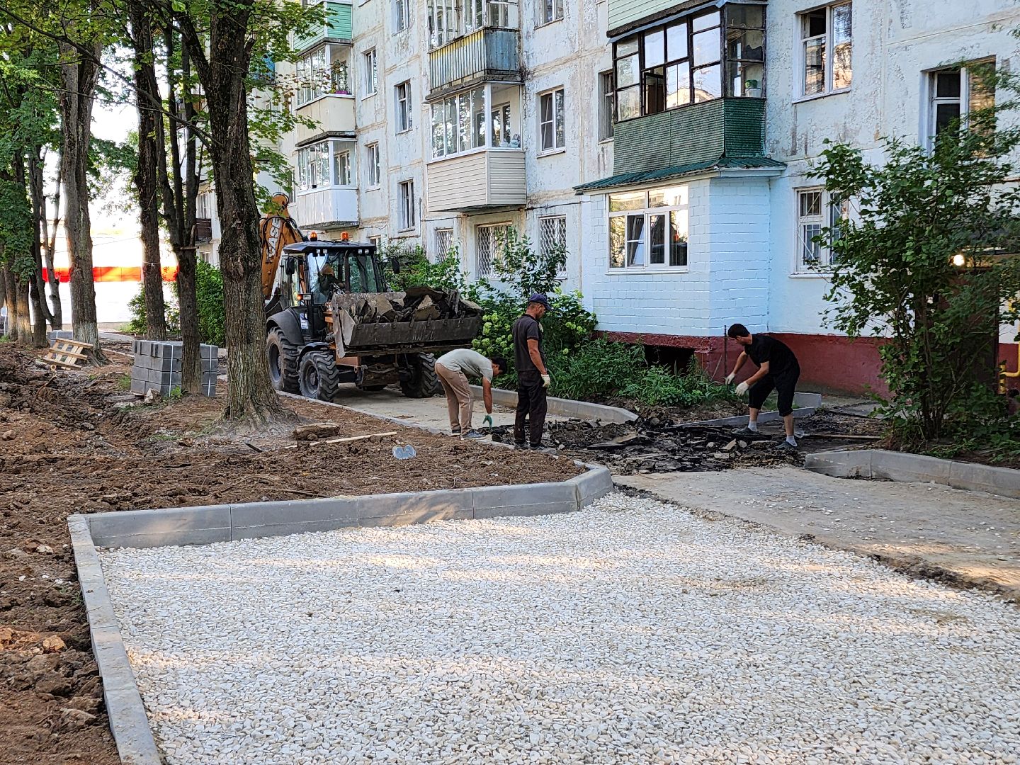 Чехов, микрорайон Венюково, улица Гагарина, комплексное благоустройство, двор, дворовая территория, формирование комфортной городской среды, проезды, тротуары, парковки,