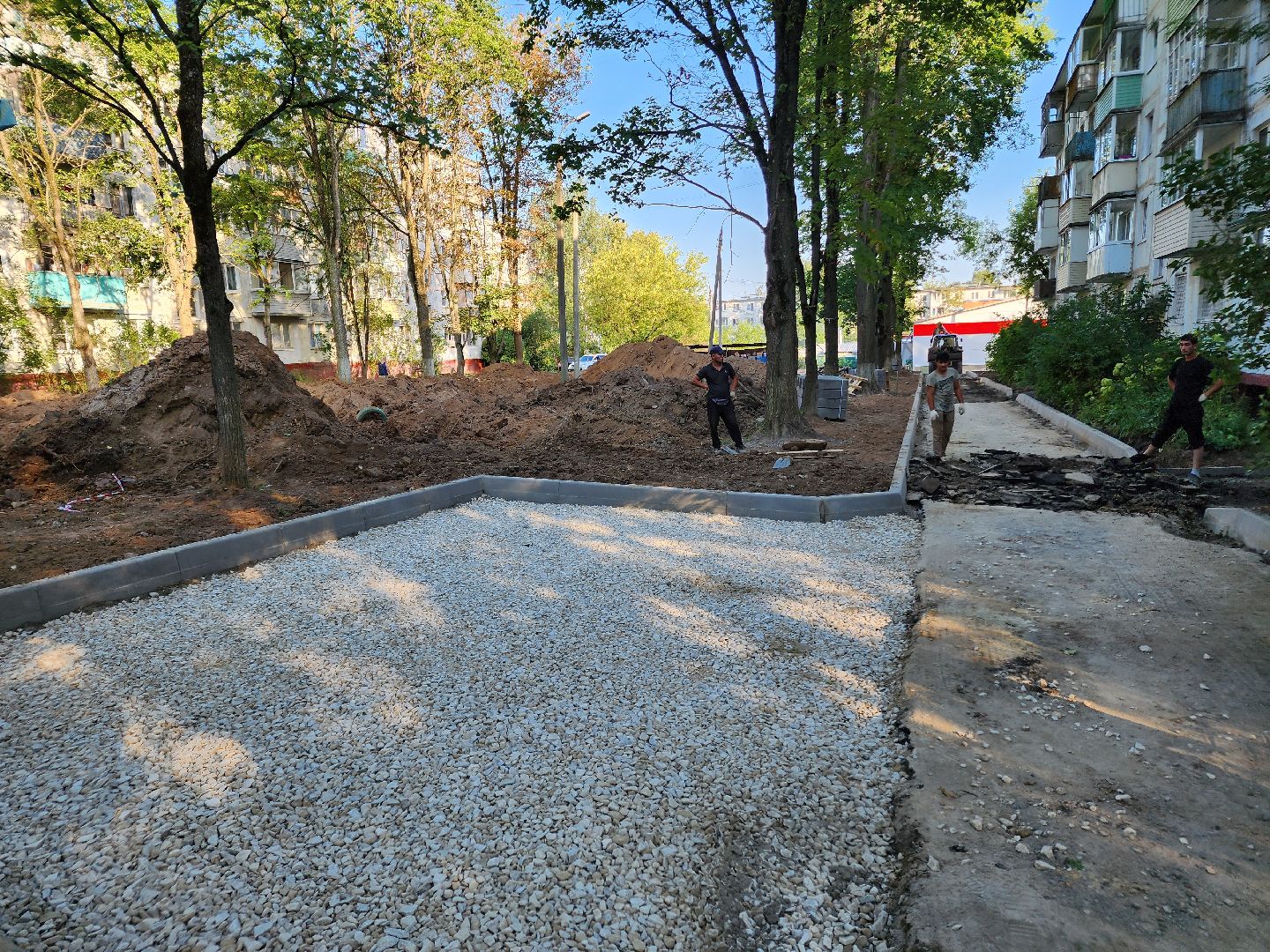 Чехов, микрорайон Венюково, улица Гагарина, комплексное благоустройство, двор, дворовая территория, формирование комфортной городской среды, проезды, тротуары, парковки,