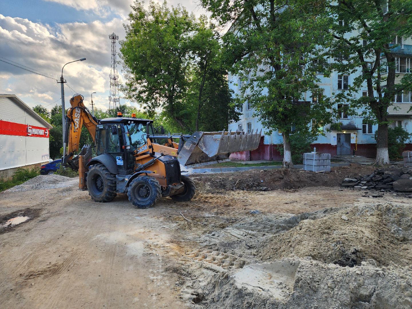 Чехов, микрорайон Венюково, улица Гагарина, комплексное благоустройство, двор, дворовая территория, формирование комфортной городской среды, проезды, тротуары, парковки,