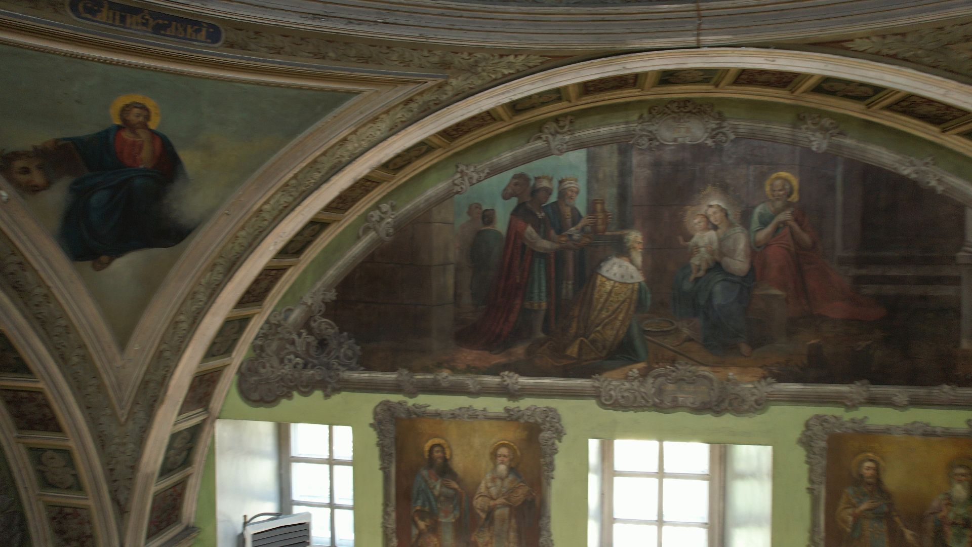 видео с коптера, церковь, храм,