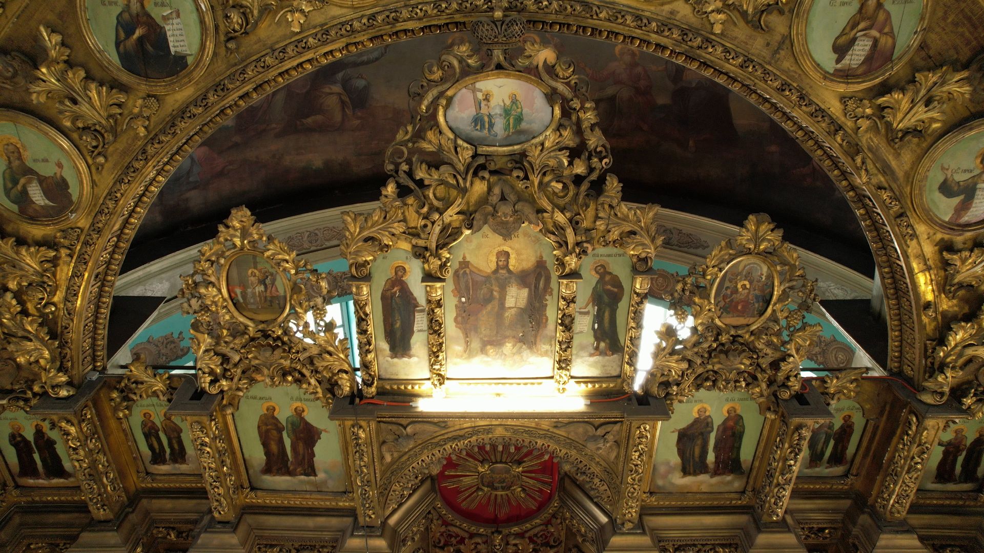 видео с коптера, церковь, храм,