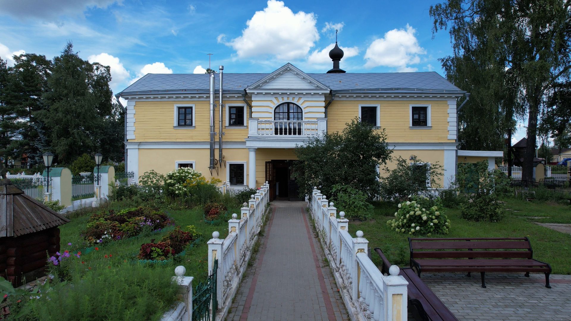 видео с коптера, церковь, храм,