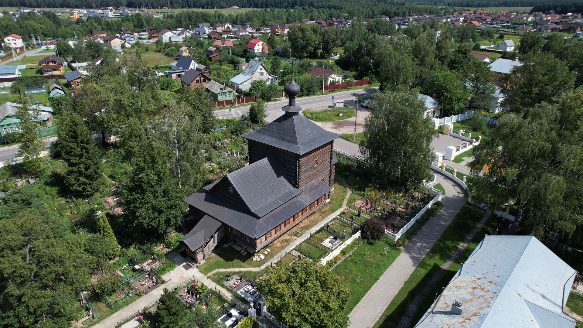 видео с коптера, церковь, храм,