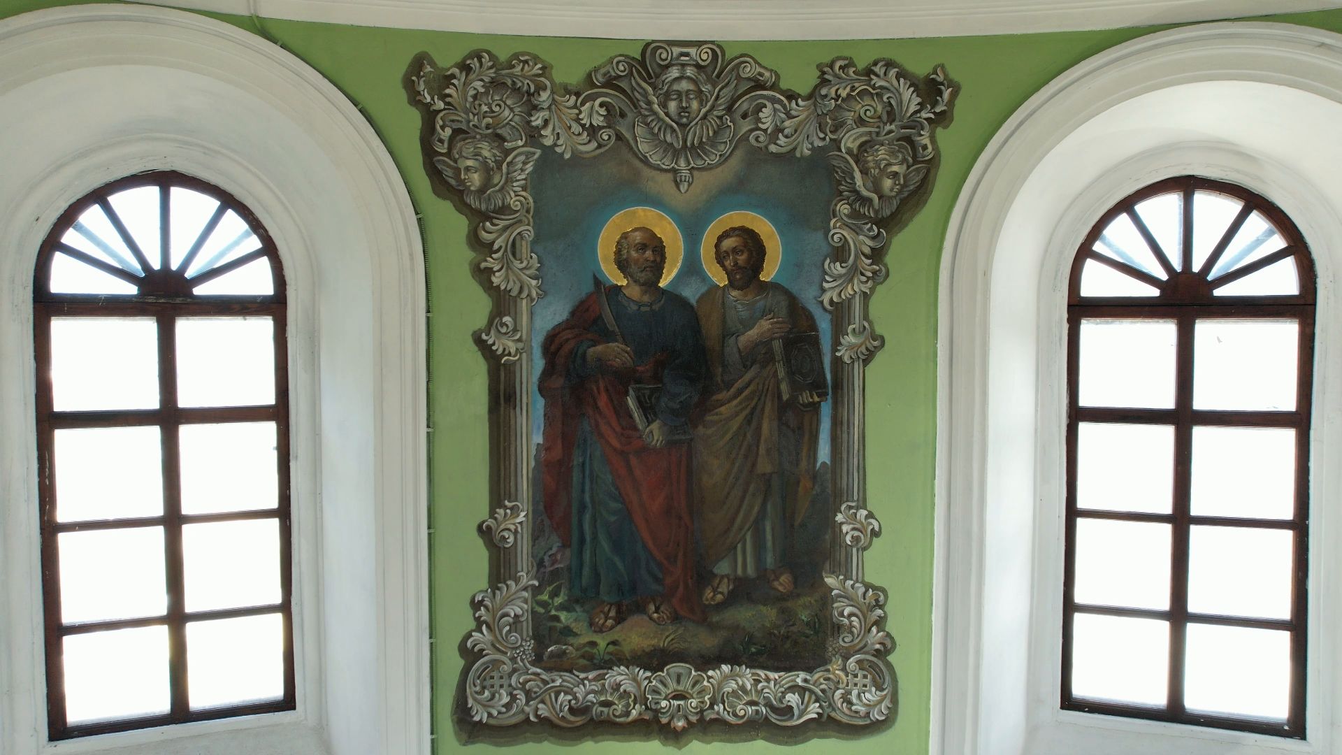 видео с коптера, церковь, храм,