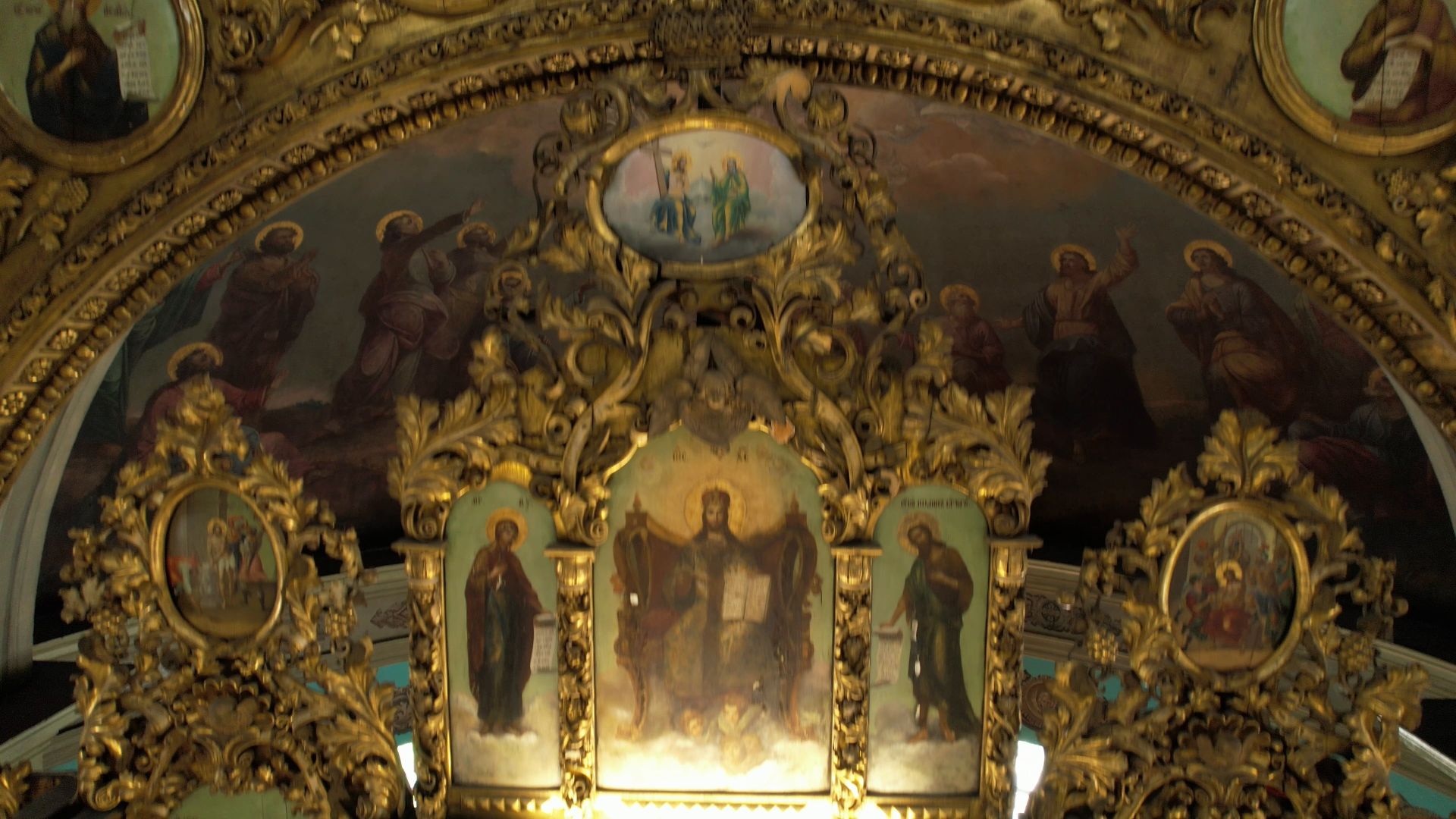 видео с коптера, церковь, храм,