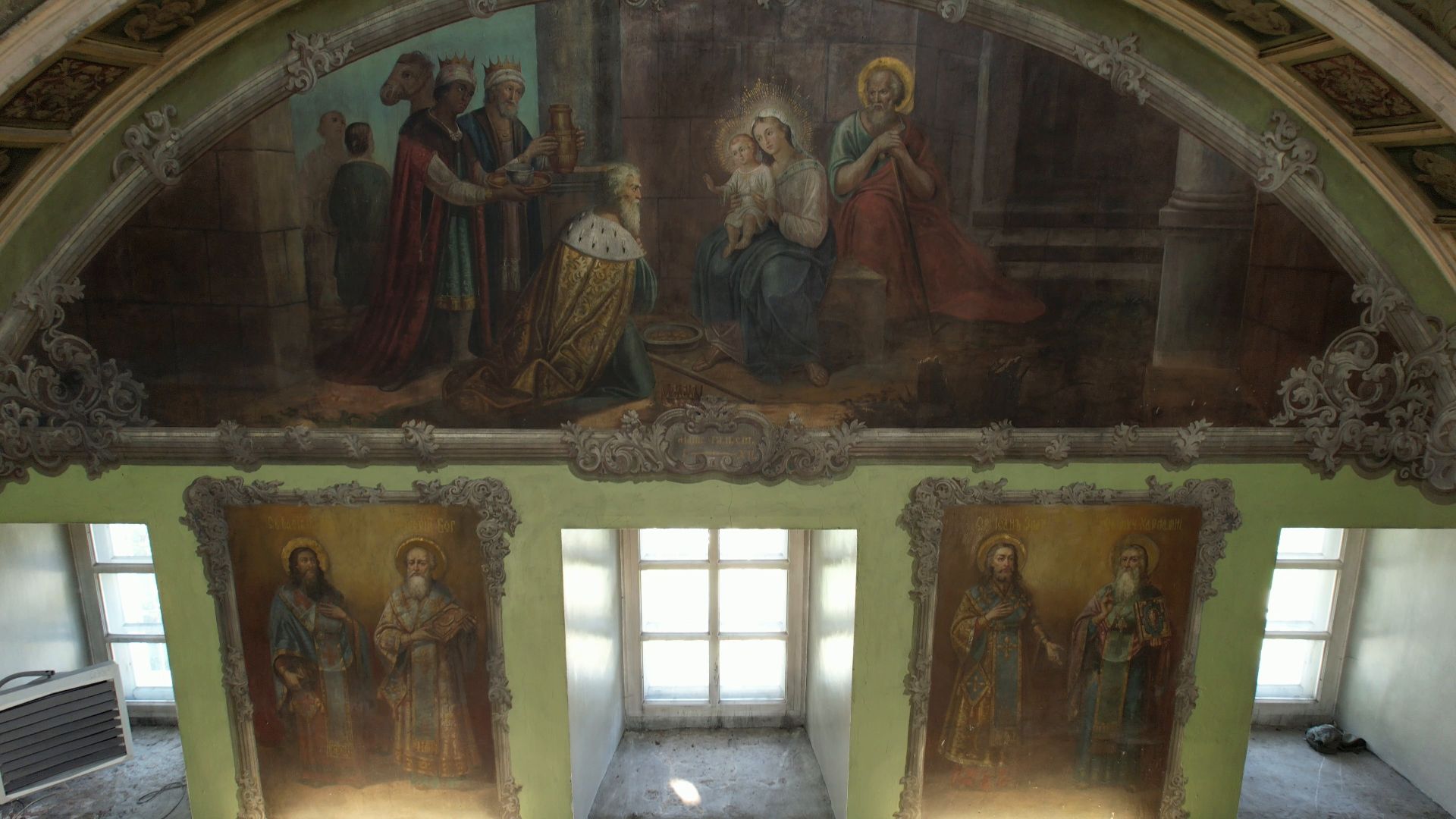 видео с коптера, церковь, храм,