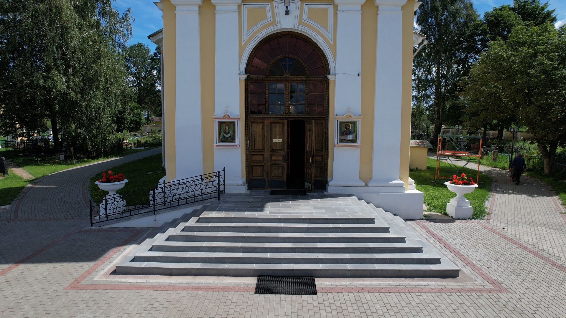 видео с коптера, церковь, храм,