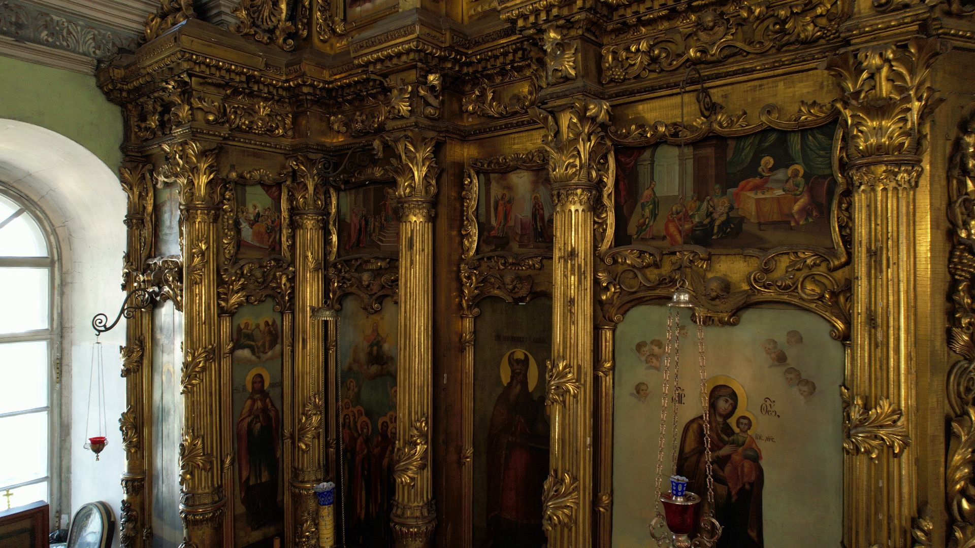 видео с коптера, церковь, храм,