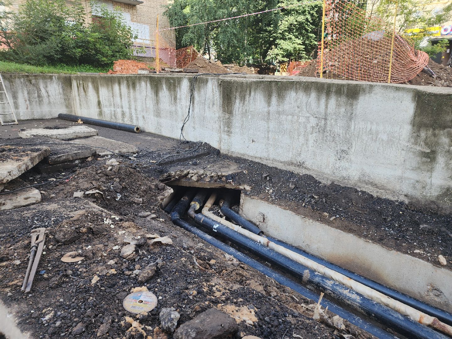 теплотрасса, замена теплосетей,