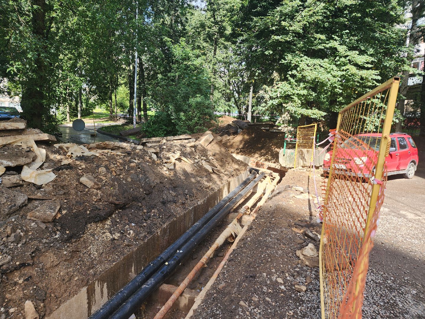 теплотрасса, замена теплосетей,