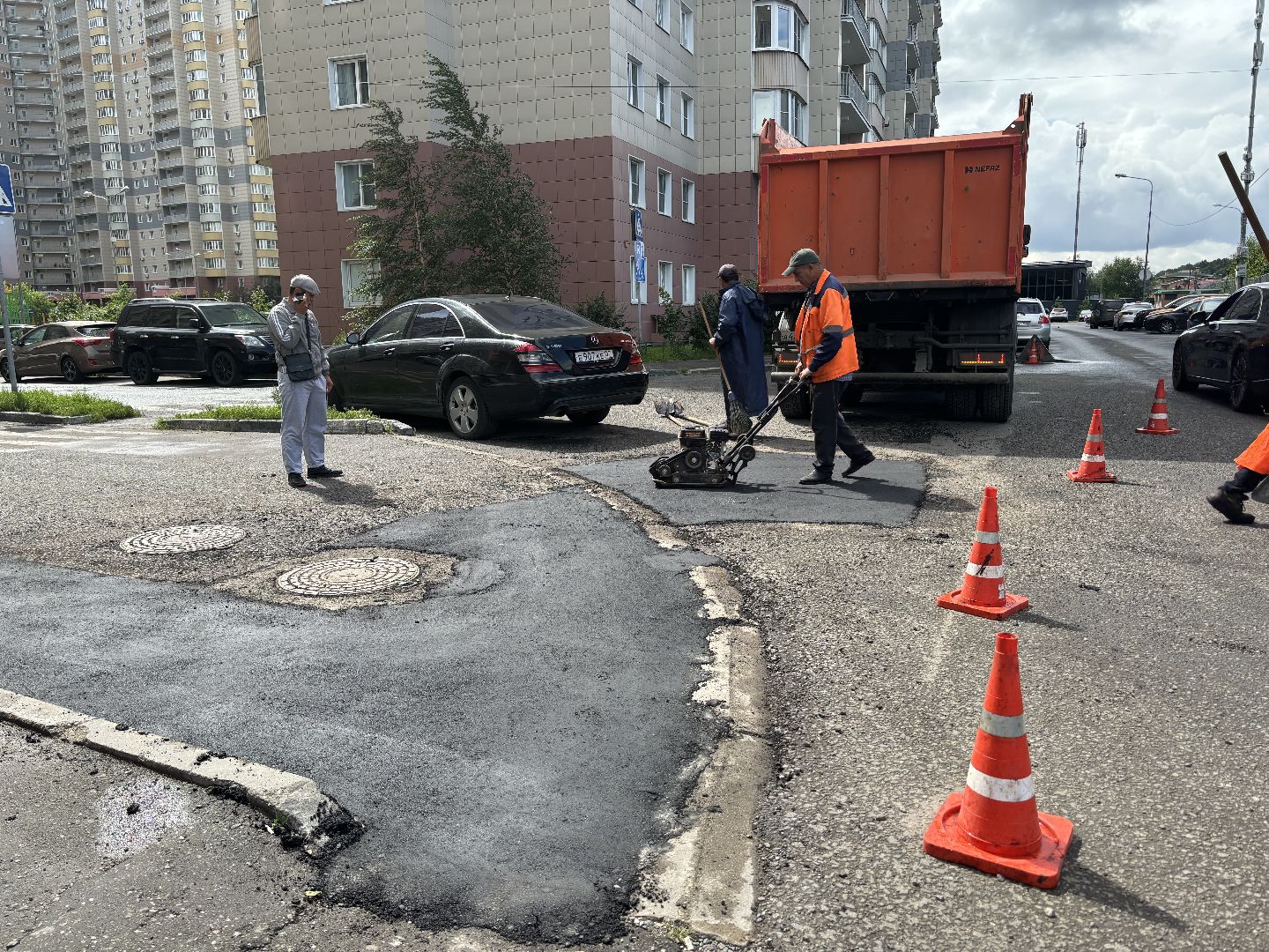 дороги, ямочный ремонт,