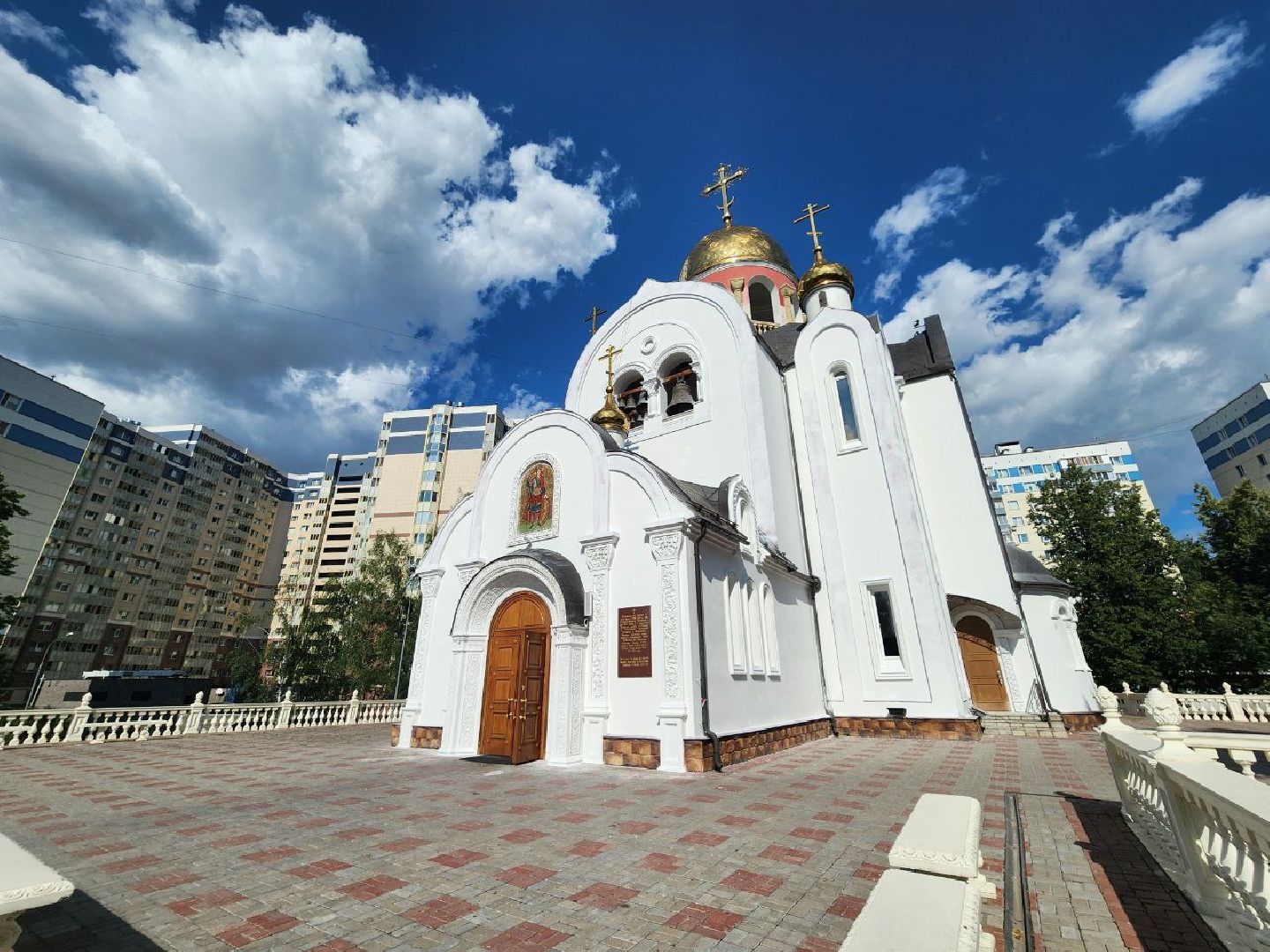 Реконструкция храма в Видном, храм георгия победоносца, ремонт храма, ленинский округ, православие,церковь,