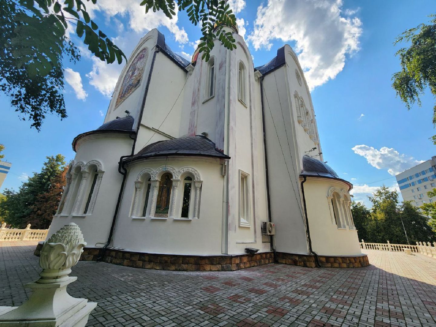 Реконструкция храма в Видном, храм георгия победоносца, ремонт храма, ленинский округ, православие,церковь,